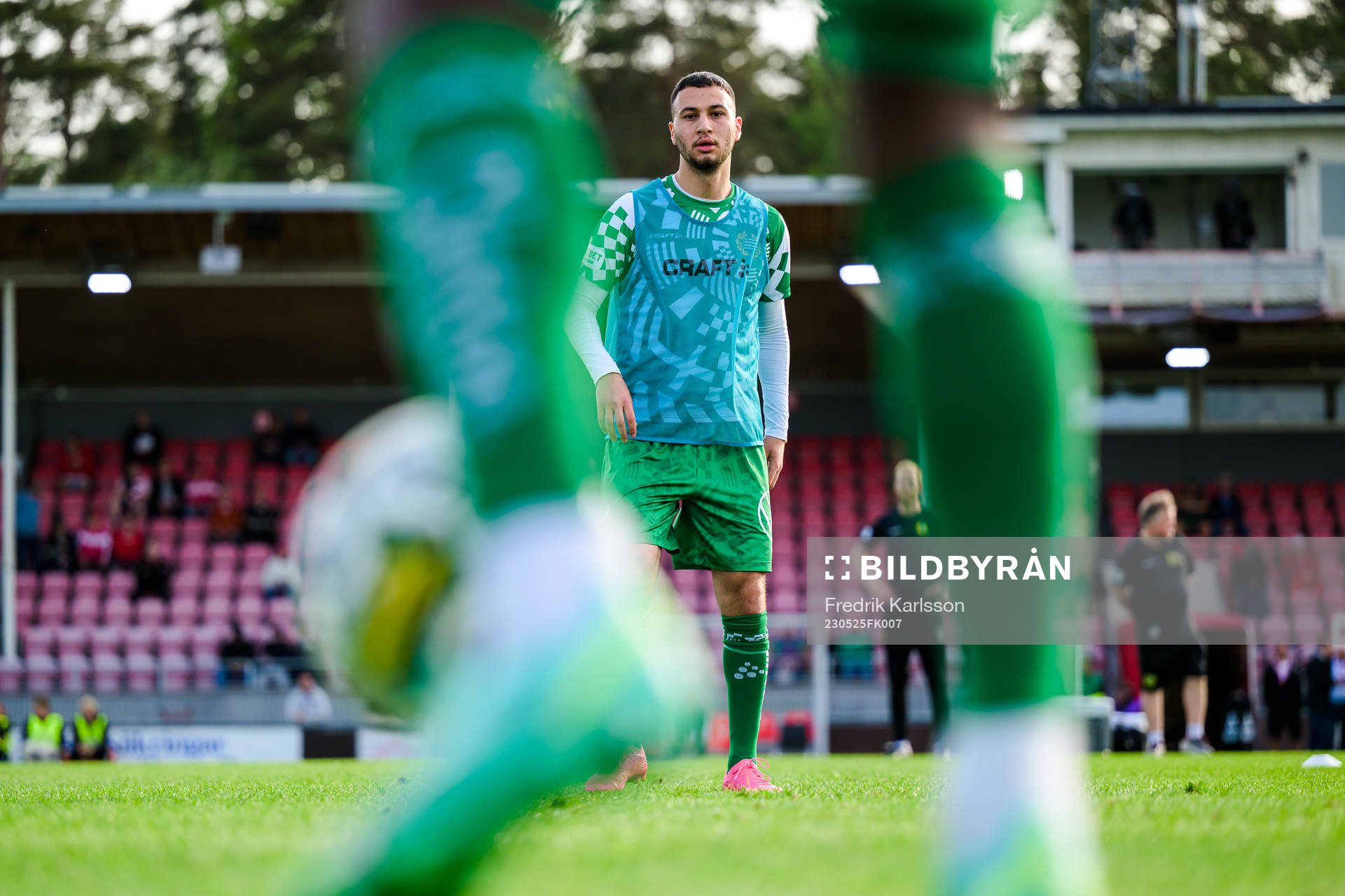 Hammarbys Abdelrahman Boudah Saidi undervärmningen
