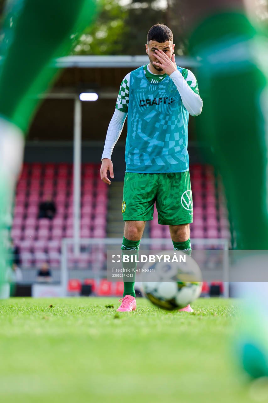 Hammarbys Abdelrahman Boudah Saidi undervärmningen