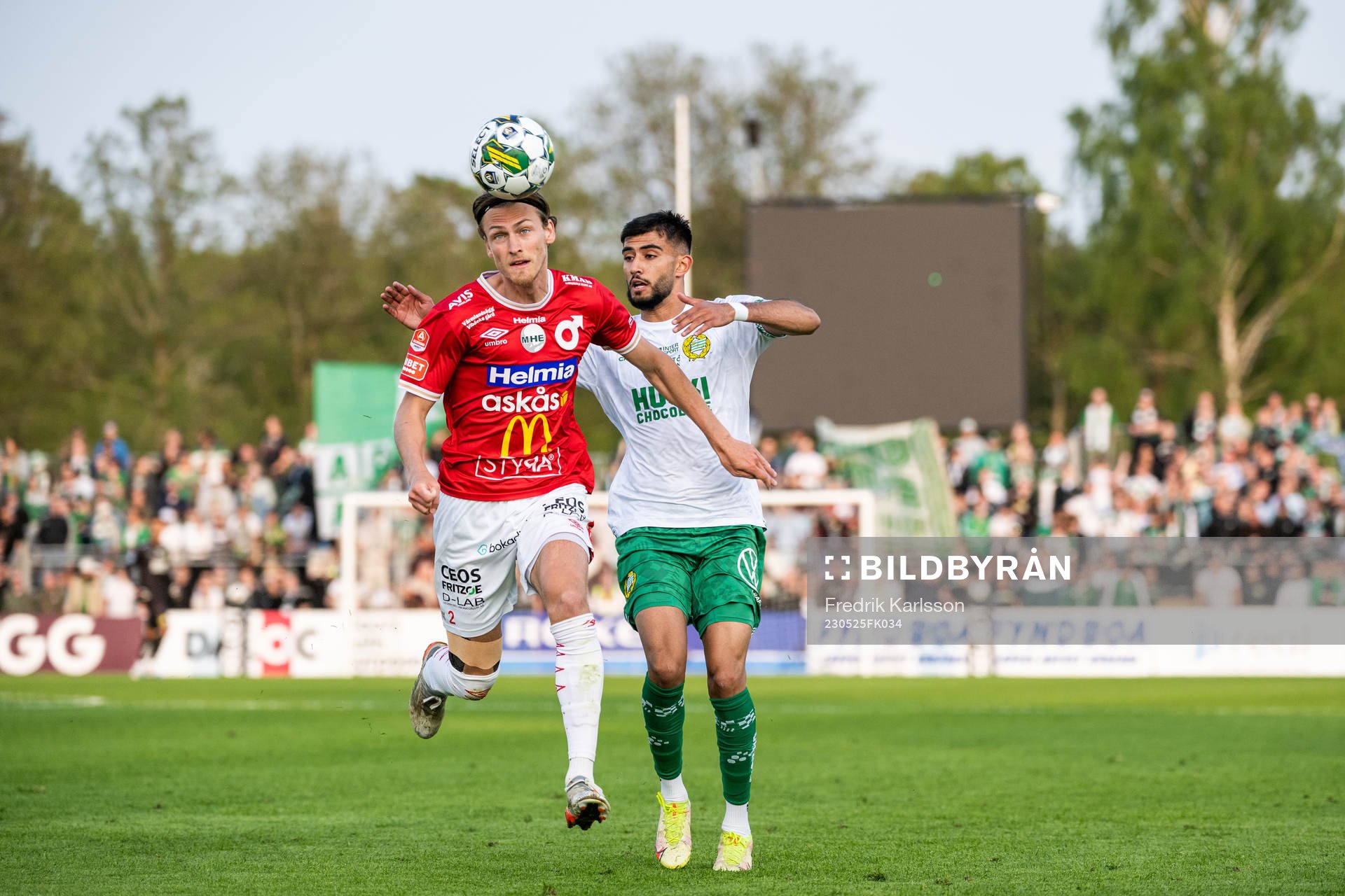 Degerfors Gustav Granath och Hammarbys Montader Madjed