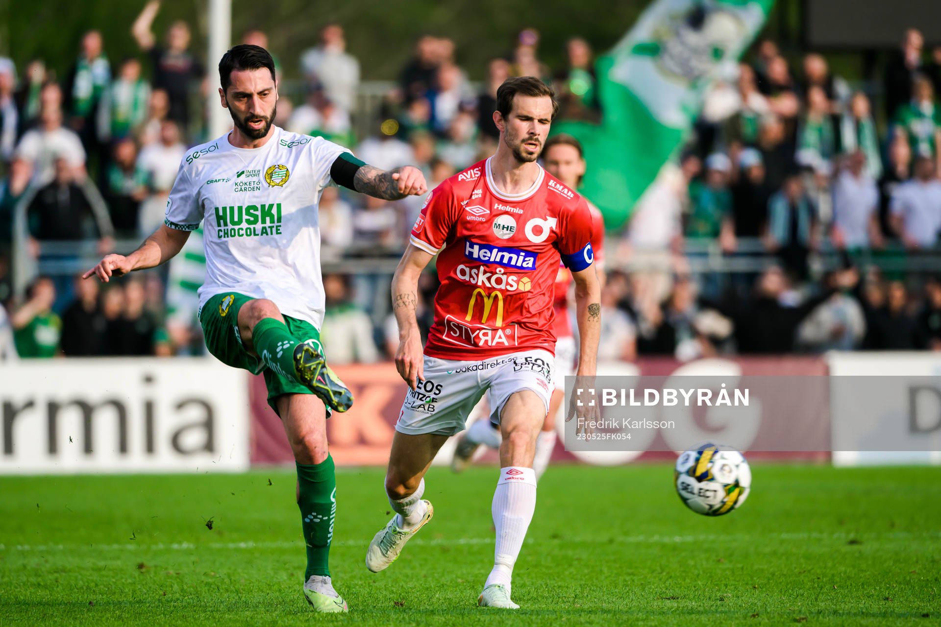 Hammarbys Nahir Besara och Degerfors Sebastian Ohlsson