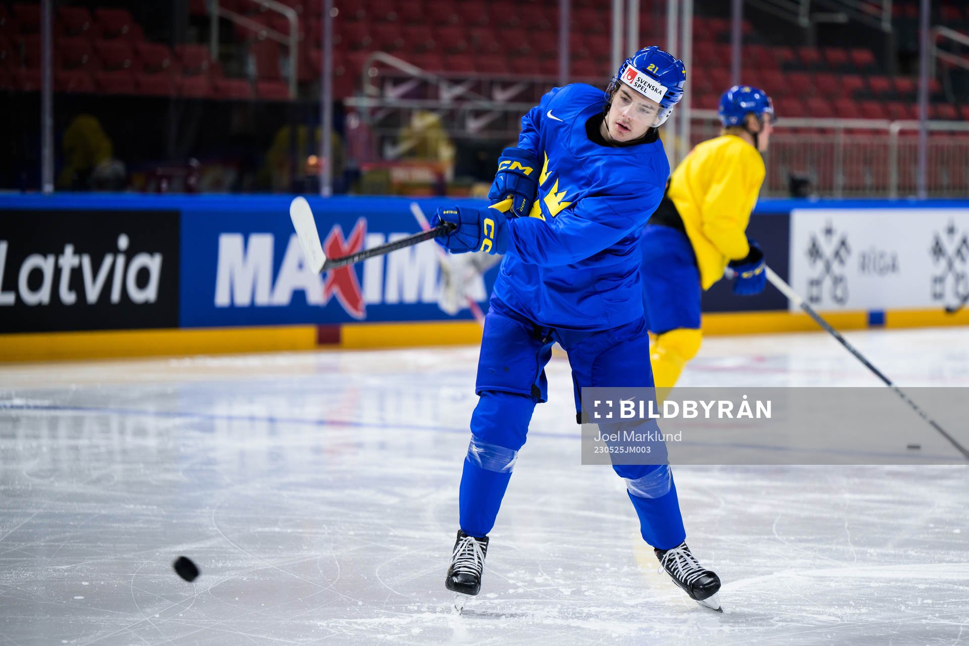 Leo Carlsson of Sweden at a practice session