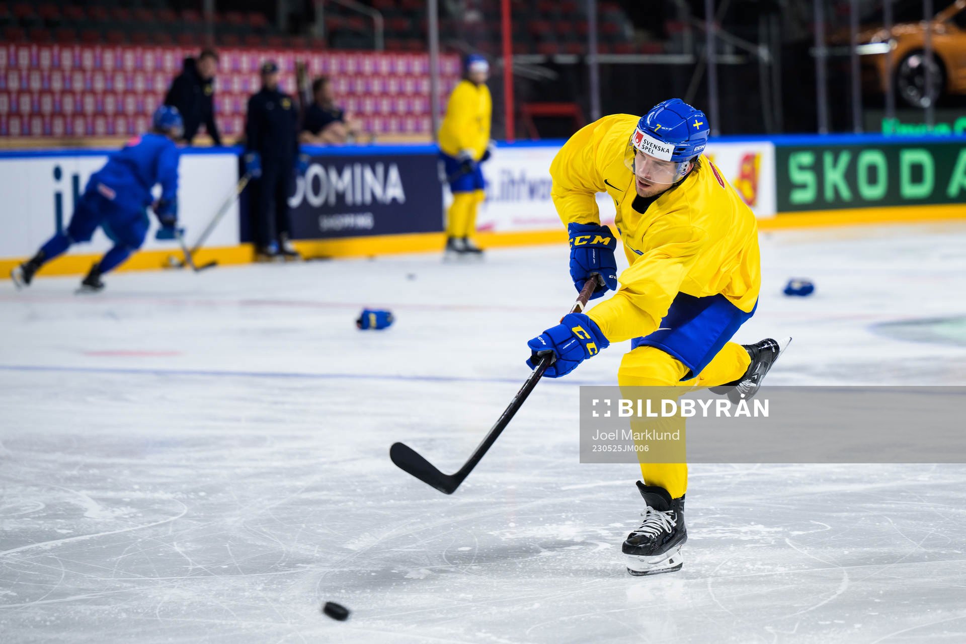 Henrik Tömmernes of Sweden at a practice session