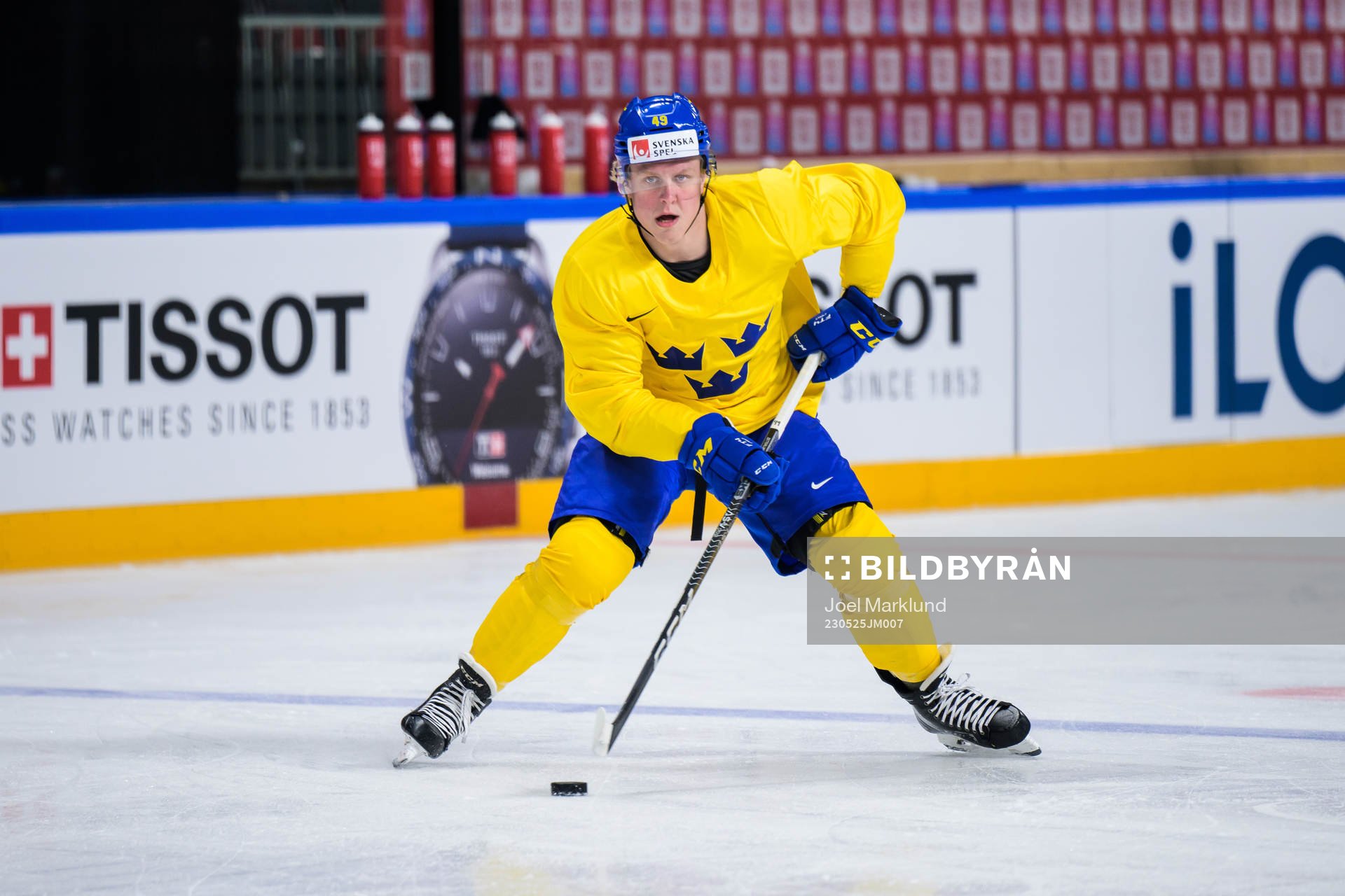 Fabian Zetterlund of Sweden at a practice session
