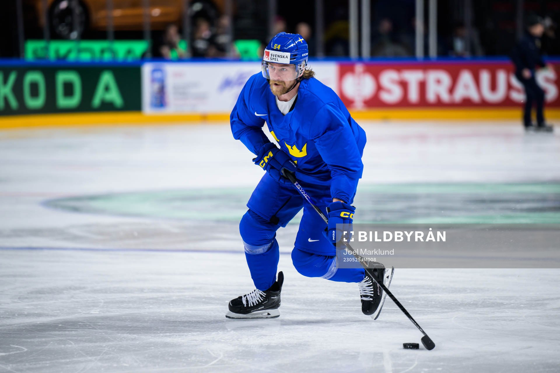 Anton Lindholm of Sweden at a practice session