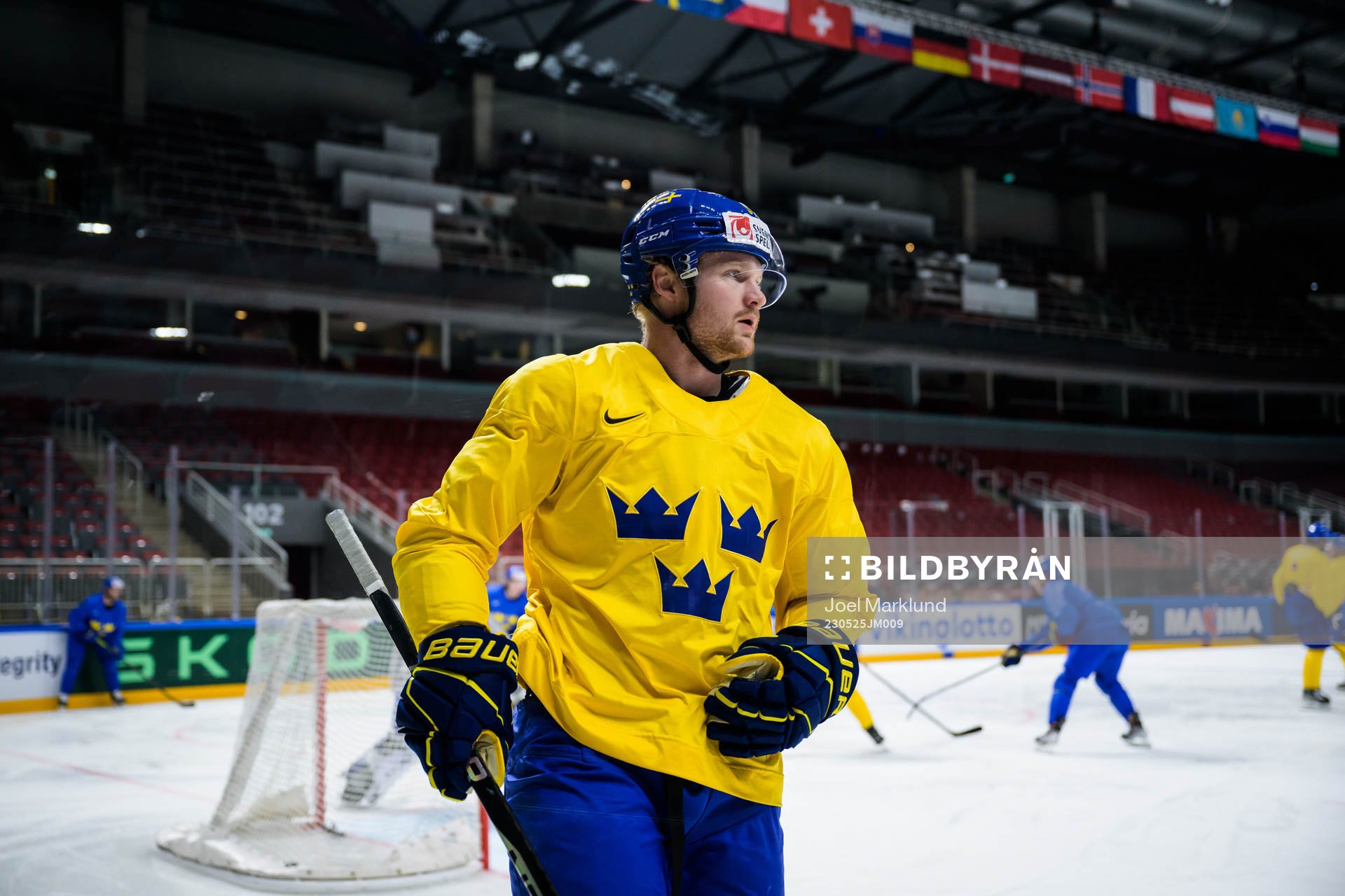 Carl Grundström of Sweden at a practice session