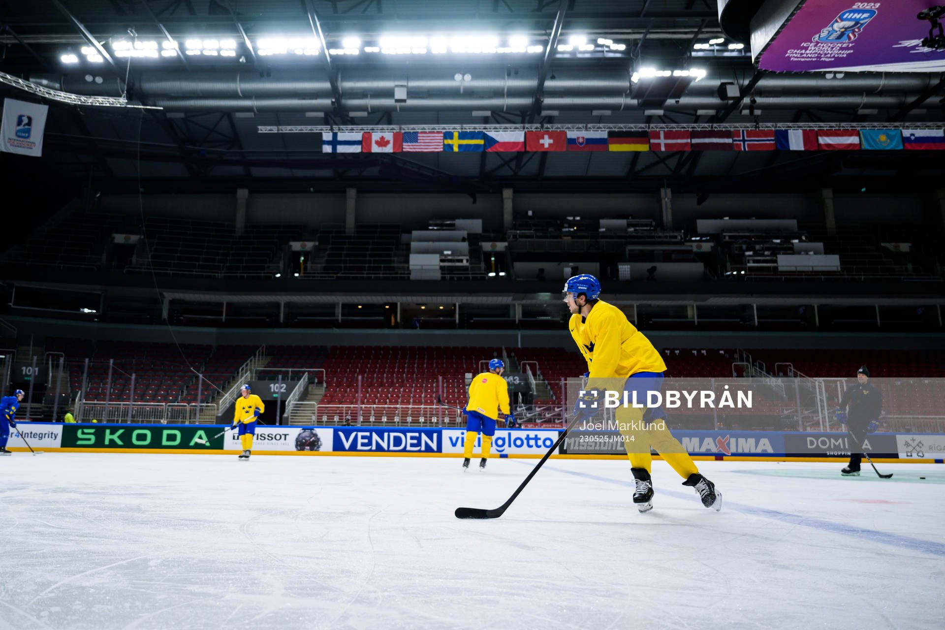 Henrik Tömmernes of Sweden at a practice session