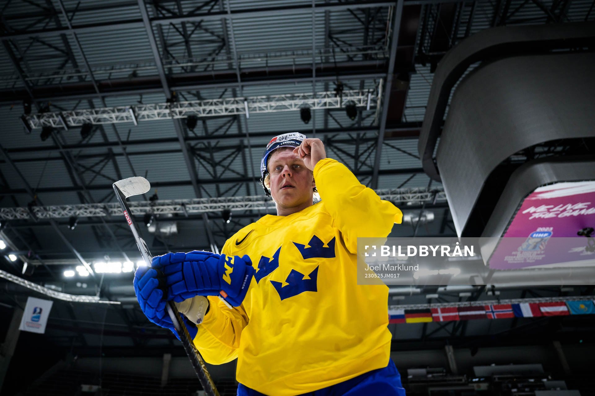 Fabian Zetterlund of Sweden at a practice session