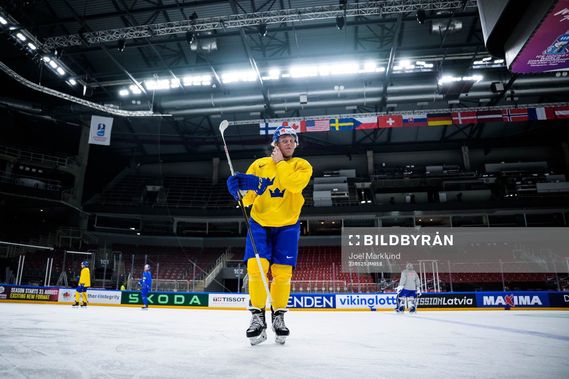 Fabian Zetterlund of Sweden at a practice session