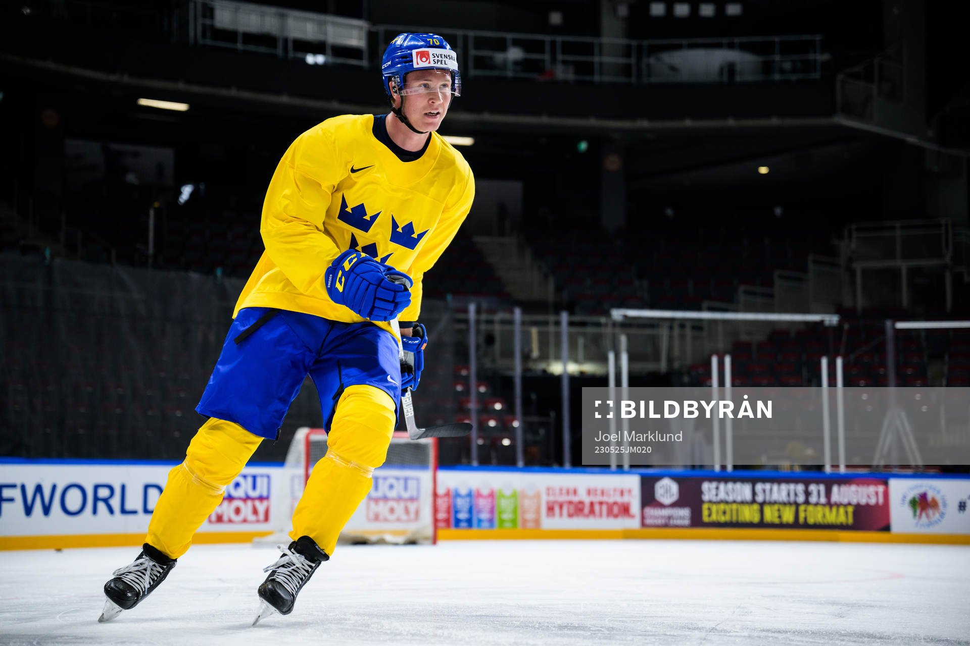 Dennis Rasmussen of Sweden at a practice session