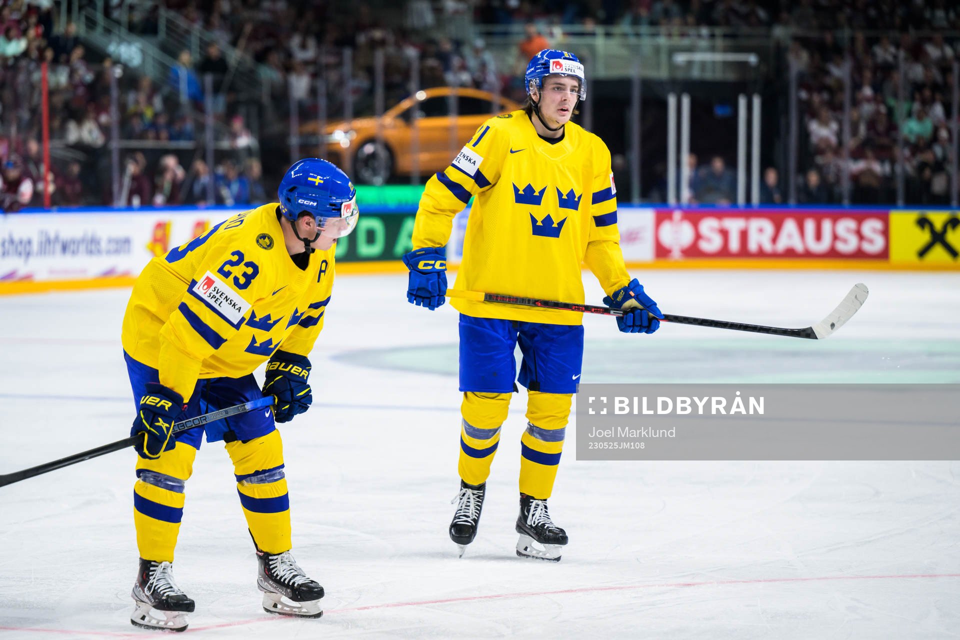 Lucas Raymond and Leo Carlsson of Sweden