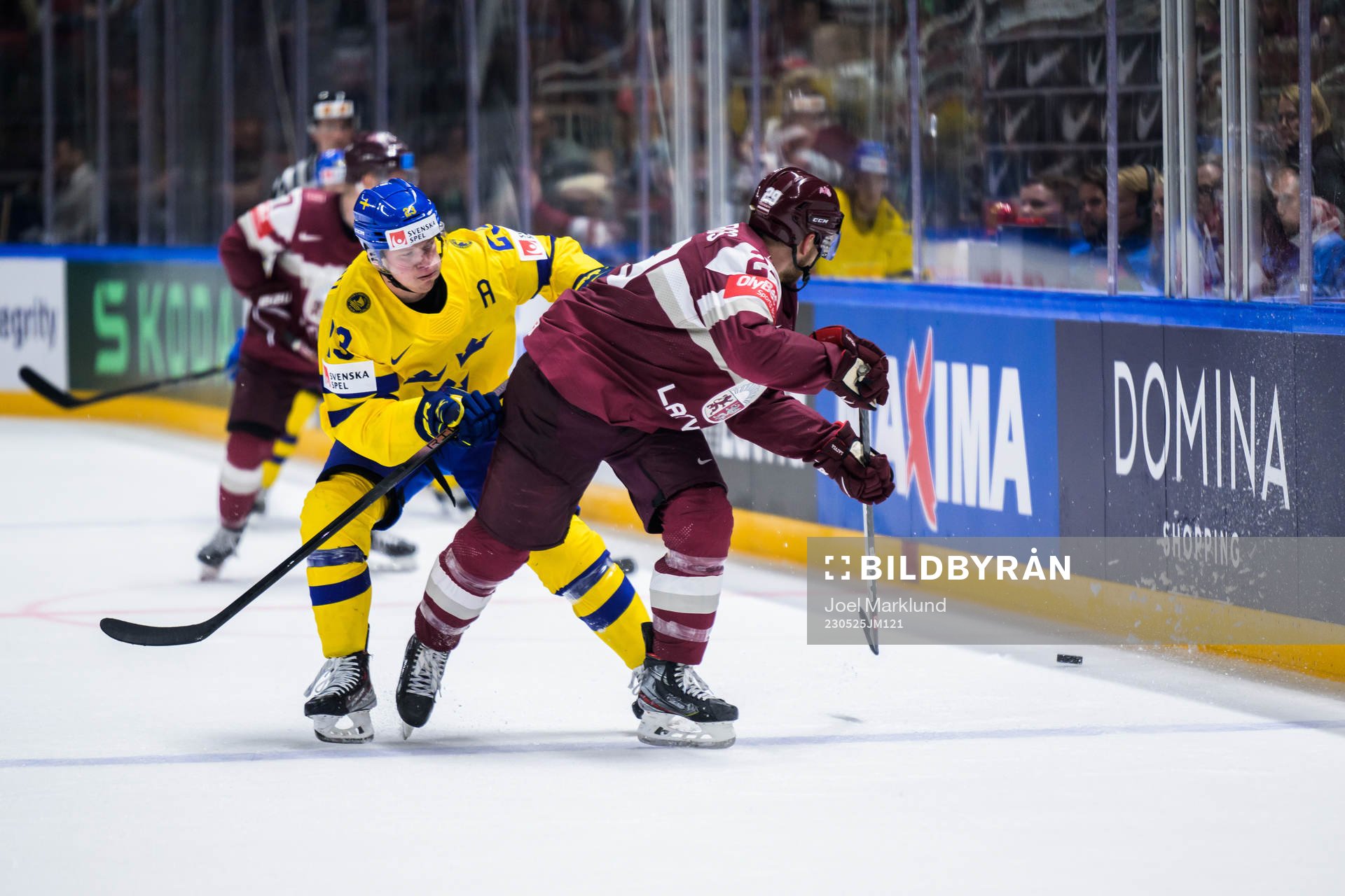Lucas Raymond of Sweden and Ralfs Freibergs of Latvia