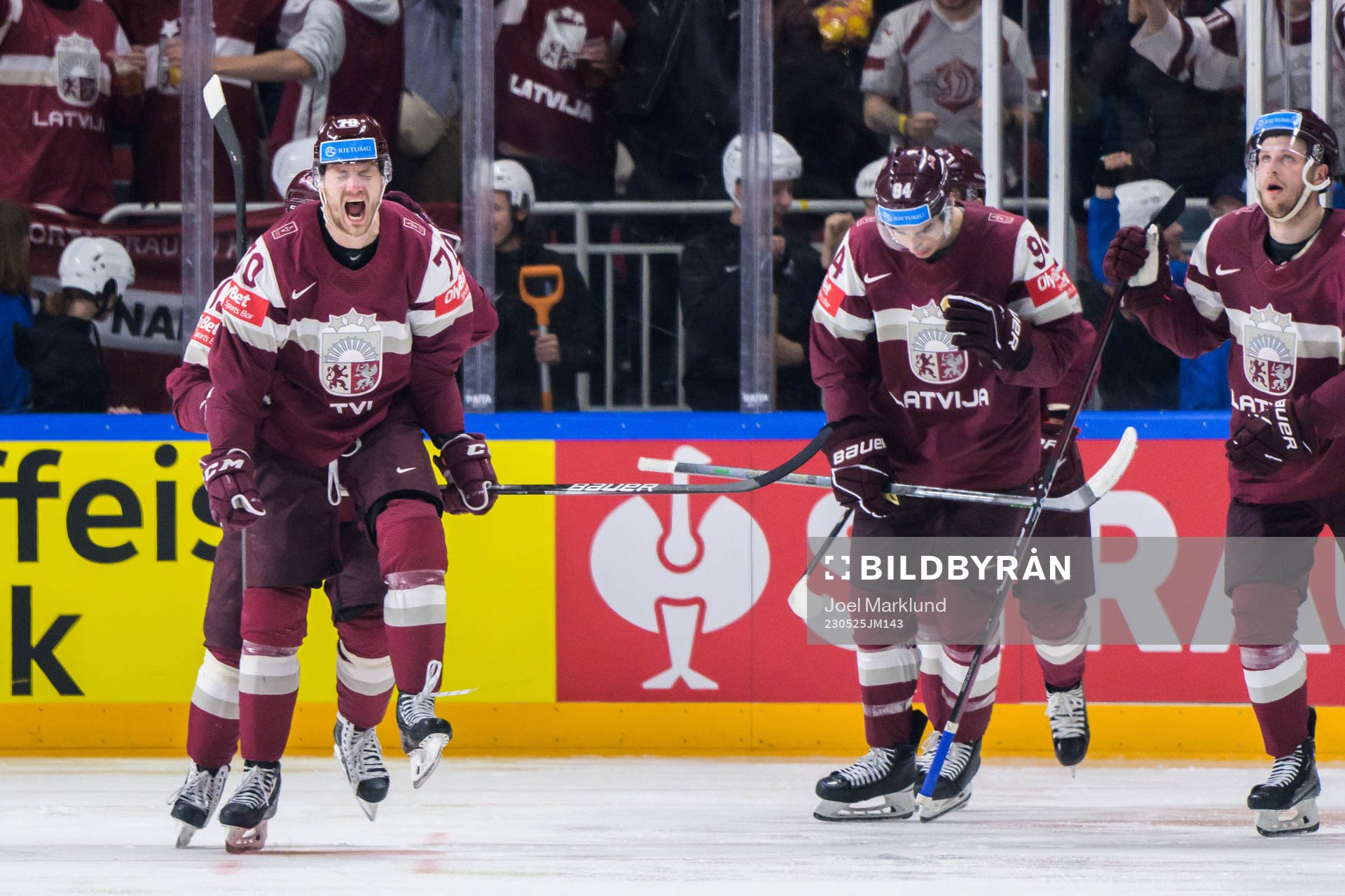 Miks Indrasis of Latvia celebrates