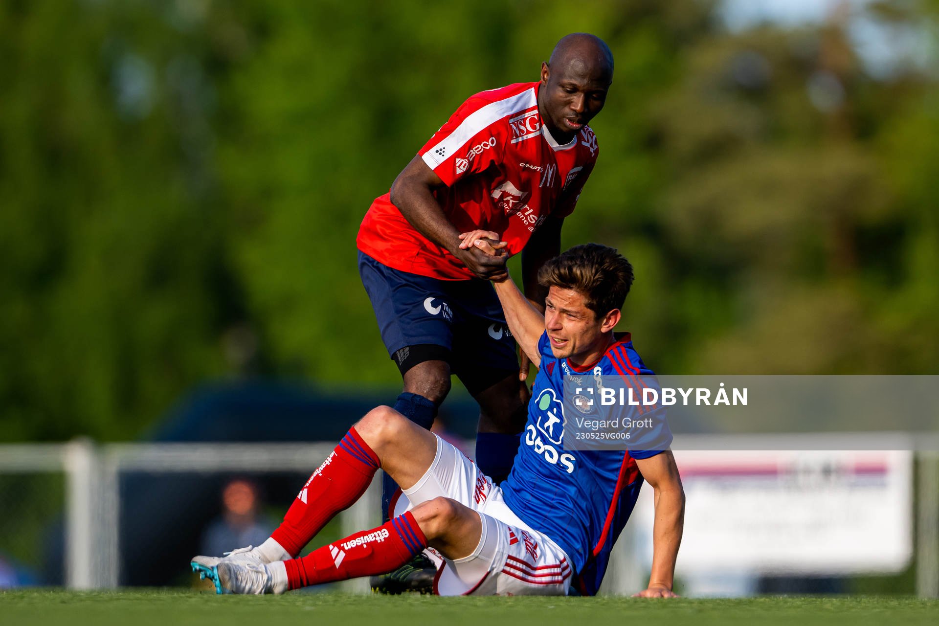 Chinonso Chidiebere Agu and Torgeir Børven of Vålerenga