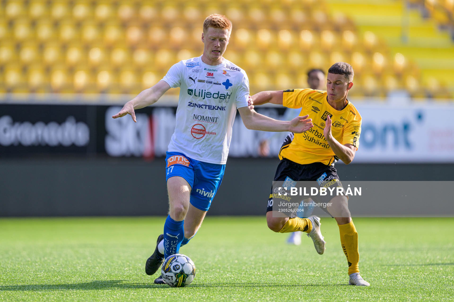 Värnamos Johan Kenneryd och Elfsborgs Enzo Andren