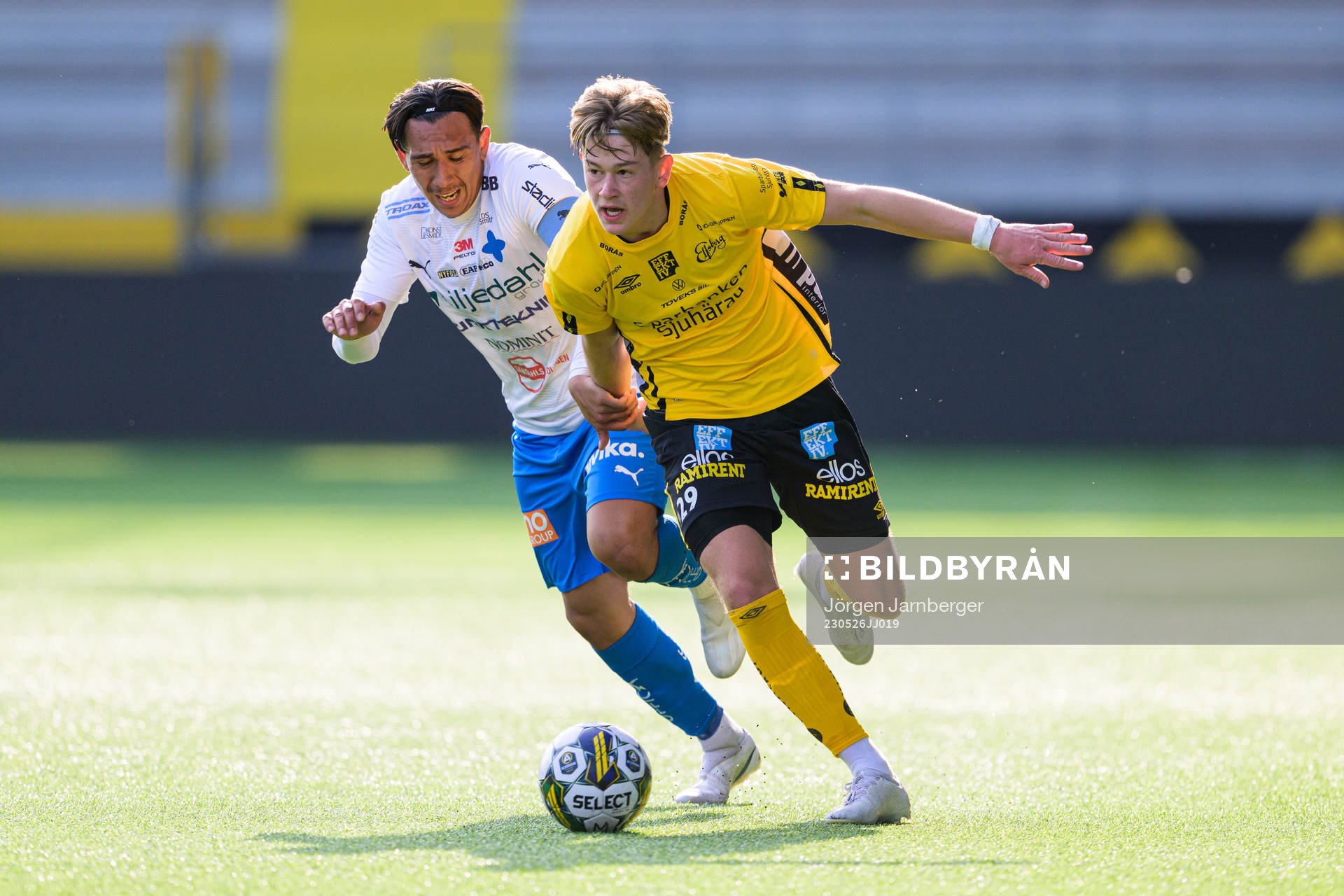 Värnamos Elian Nilsson och Elfsborgs Viktor Nylén