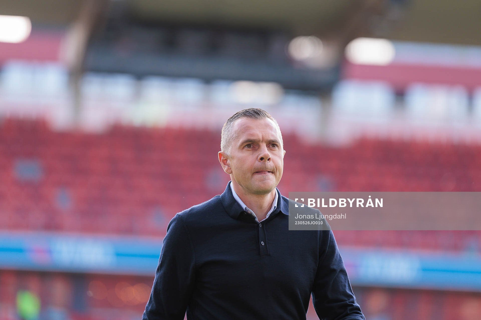 Östers tränare Srdjan Tufegdzic före fotbollsmatchen i