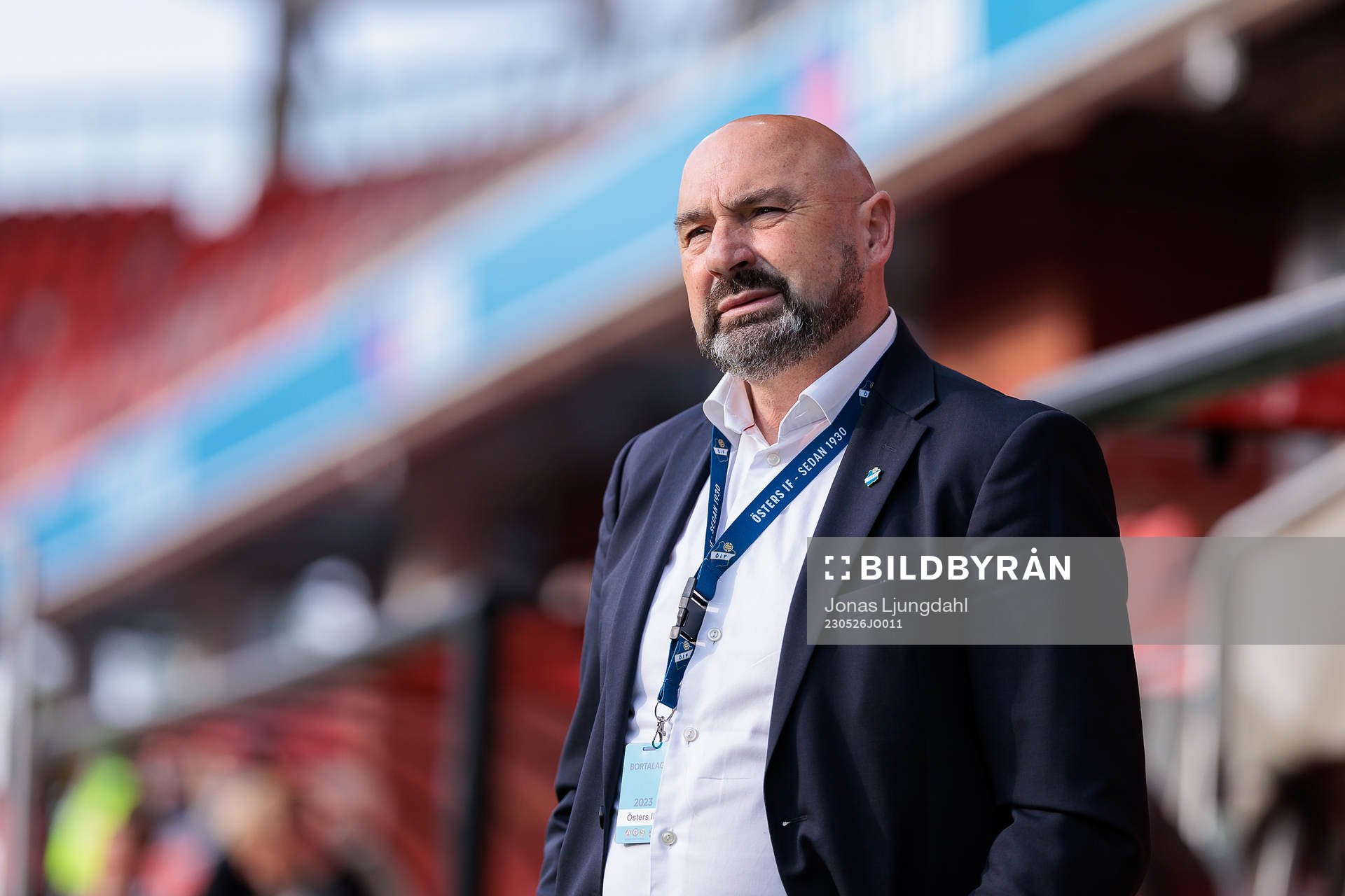 Östers sportchef Vito Stavljanin före fotbollsmatchen i