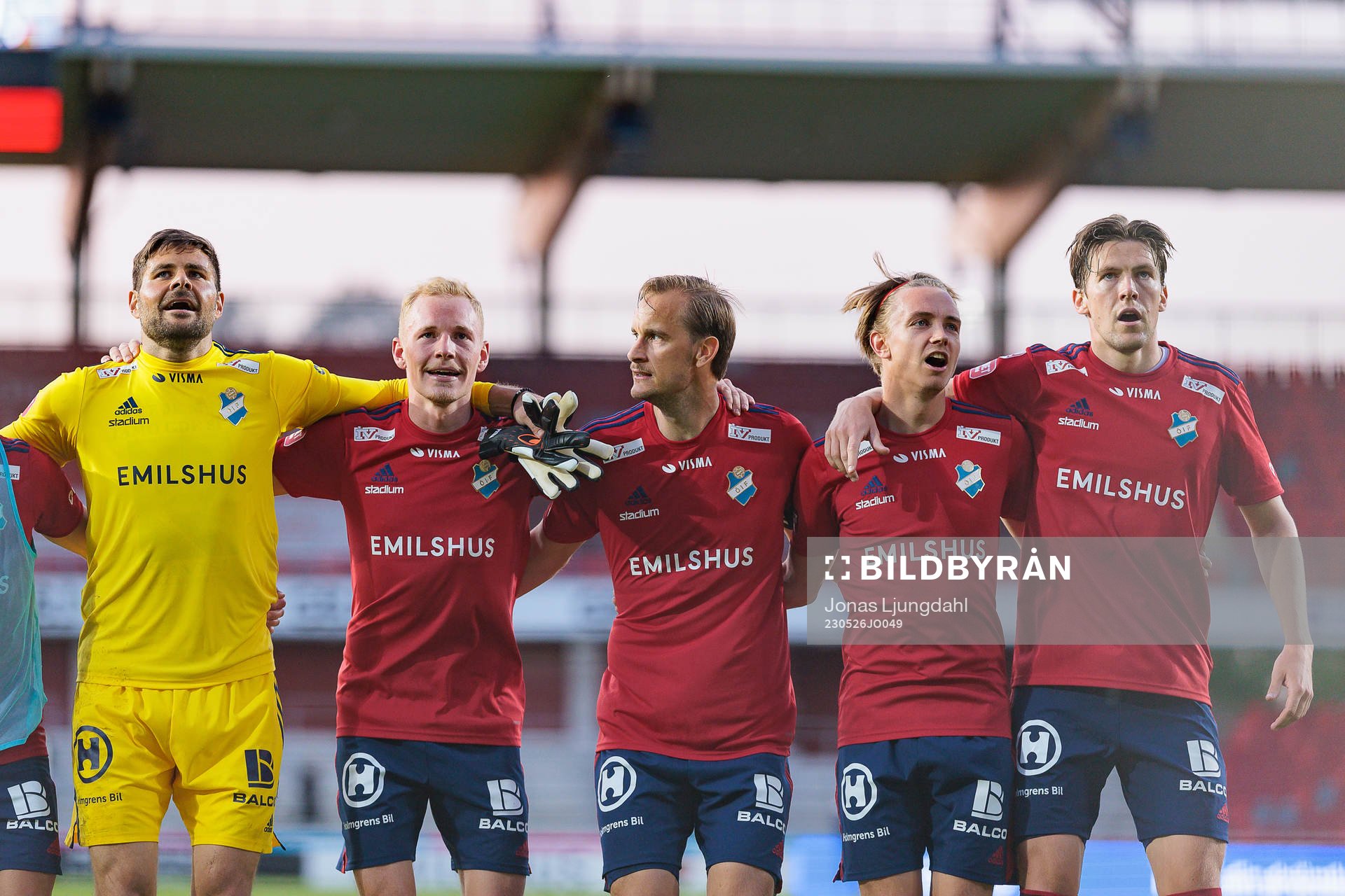 Östers målvakt Miloje Prekovic, Adam Bergmark Wiberg,