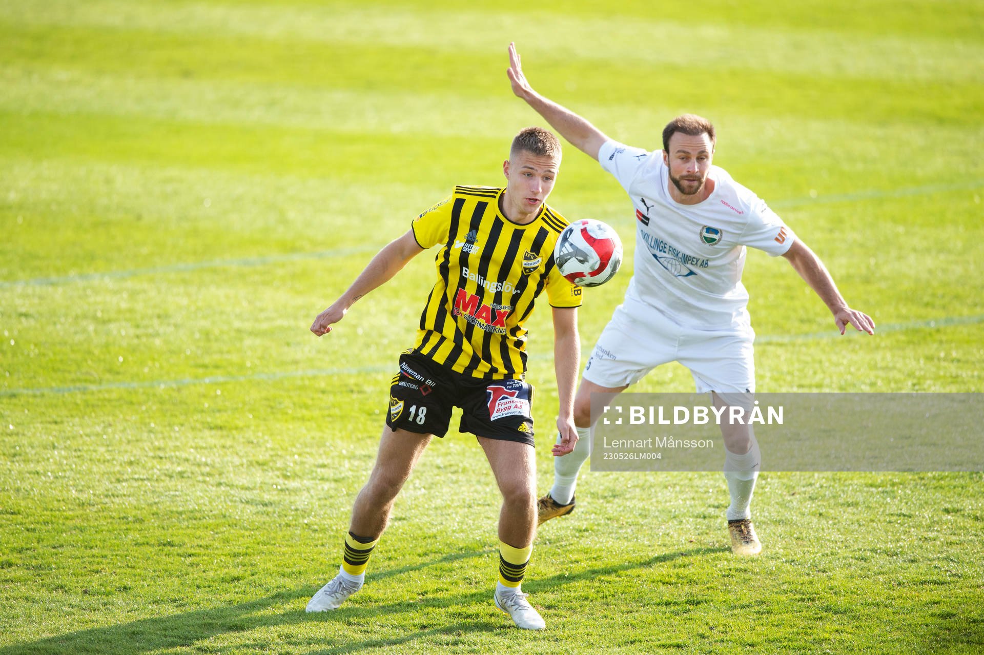 IFK Hässleholms André Gustafson i matchen i division 2