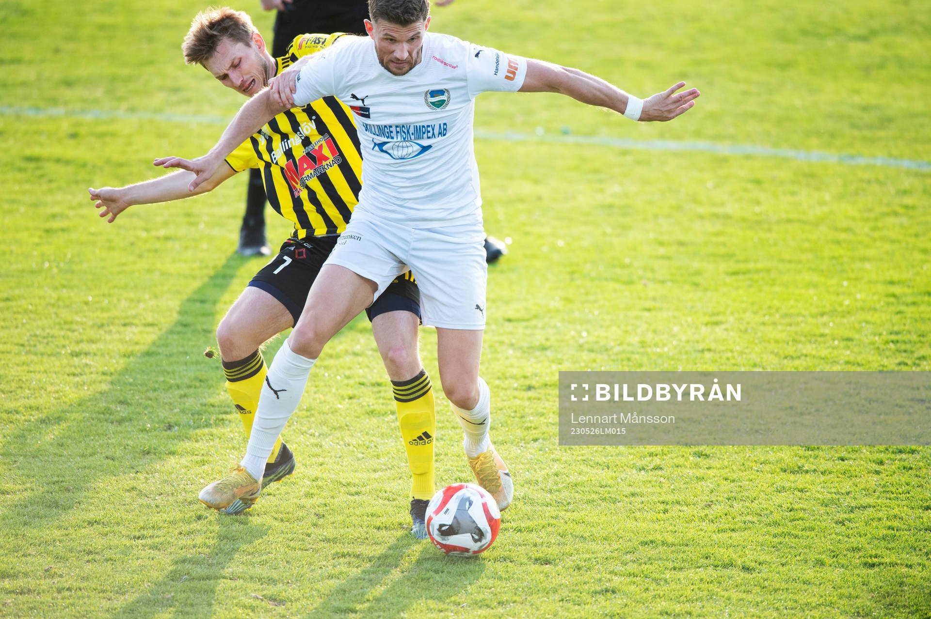 IFK Hässleholms Edvin Nilsson i matchen i division 2
