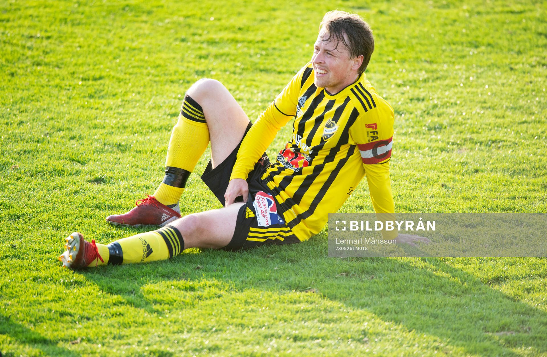 IFK Hässleholms Robin Strömberg skadad och utgick i