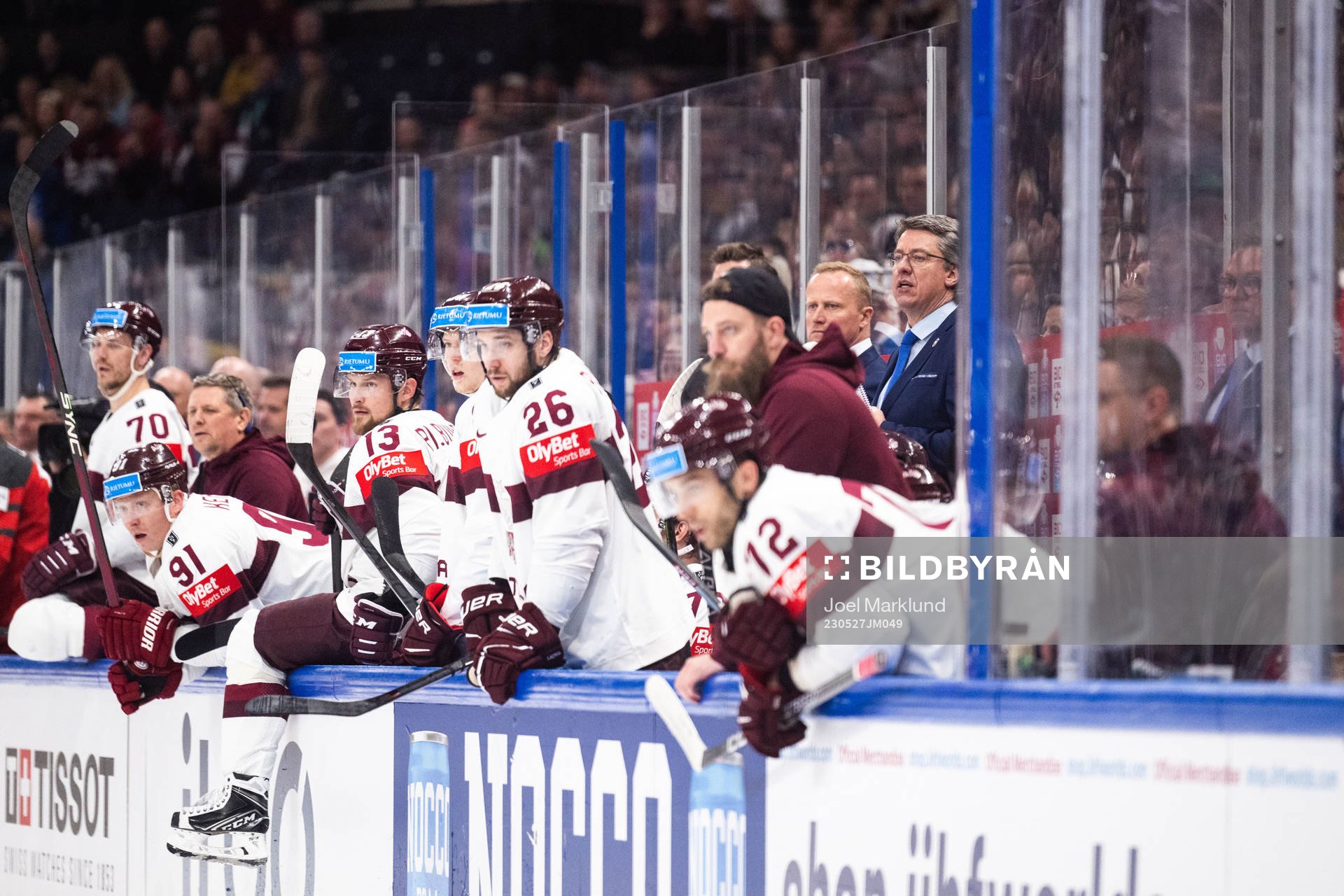 Head coach Harijs Vitolins of Latvia