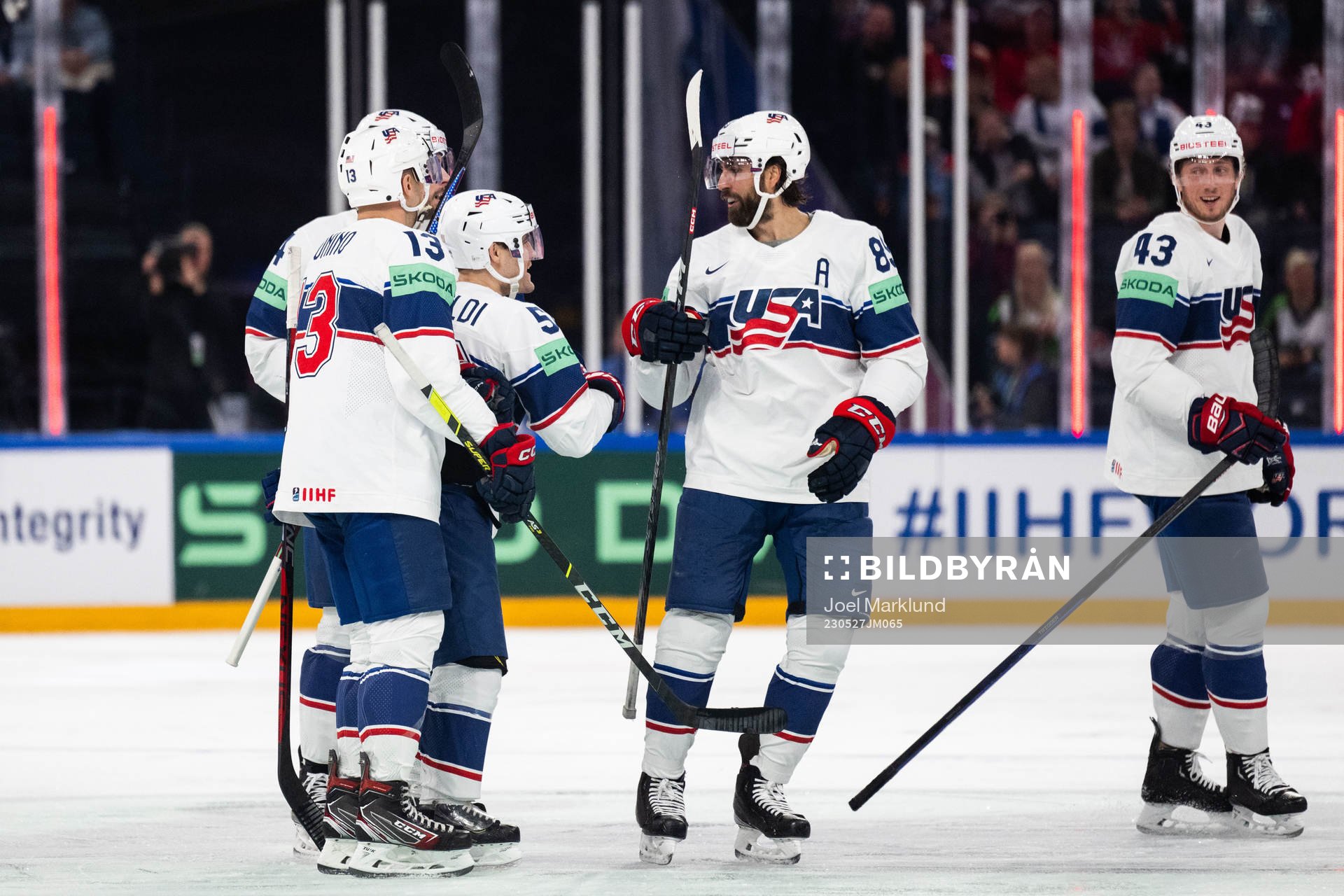 Nick Bonino, Connor Mackey, Rocco Grimaldi, Alex Tuch and
