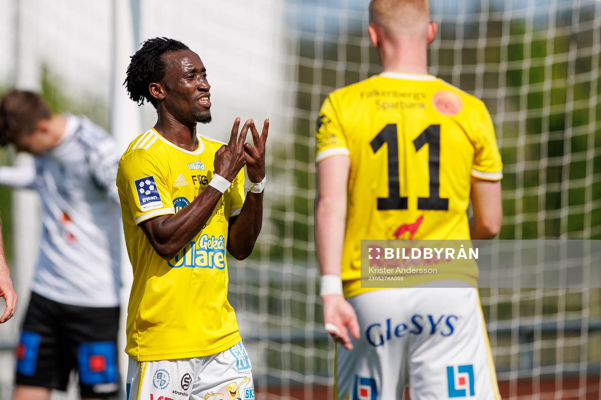 Falkenbergs Godwin Aguda jublar