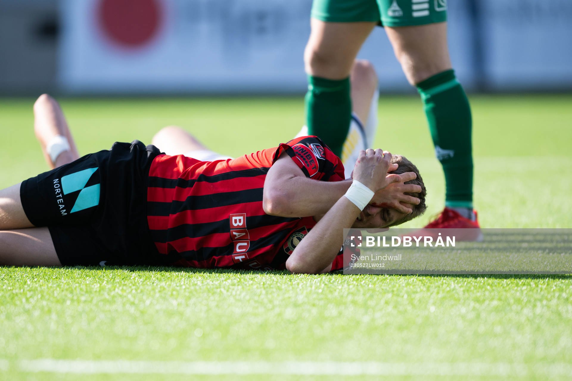 Brommapojkarnas Ludvig Fritzson har ont