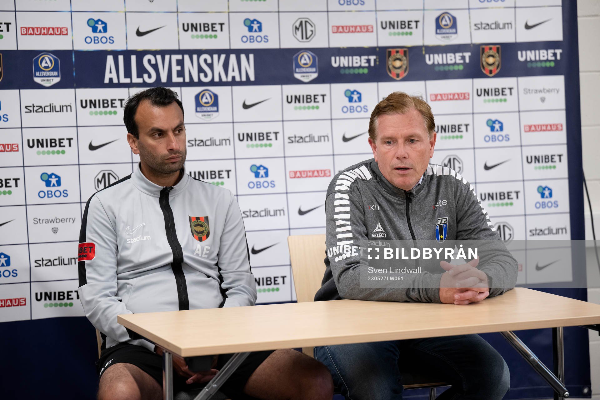 Brommapojkarnas assisterande tränare Andreas Engelmark och
