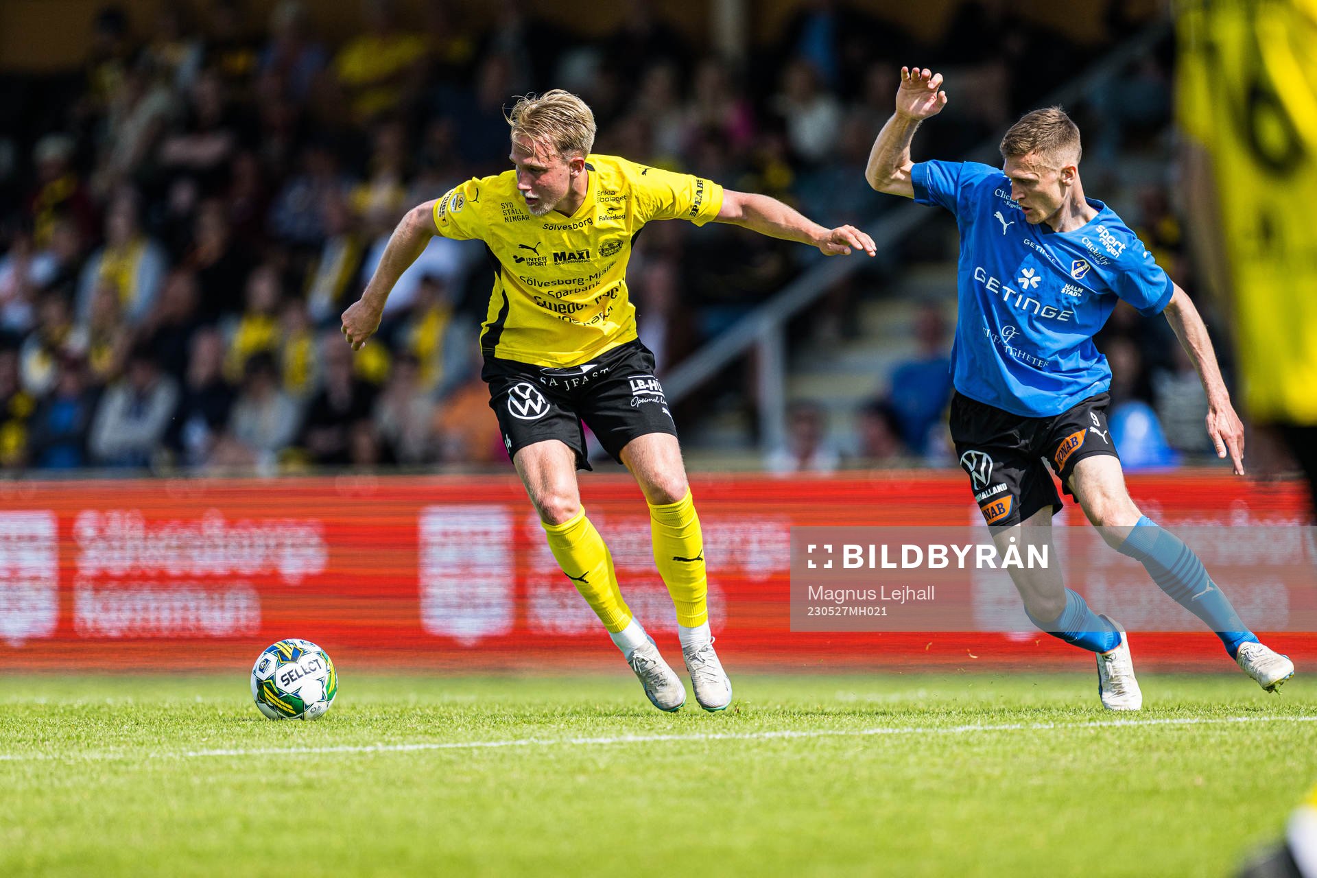 Mjällbys Herman Johansson och Halmstads Viktor Granath