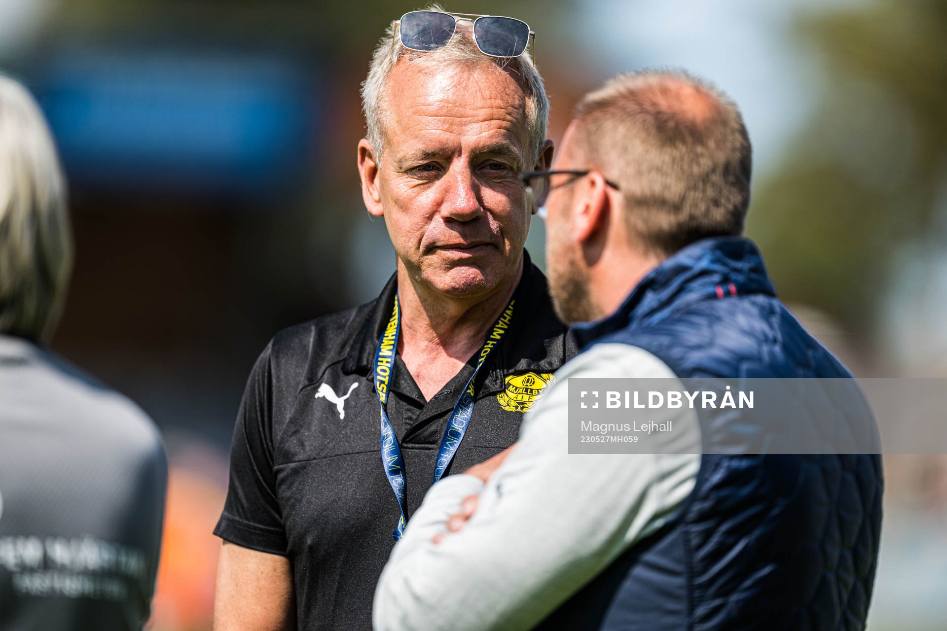 Mjällbys sportchef Hasse Larsson och Halmstads tränare