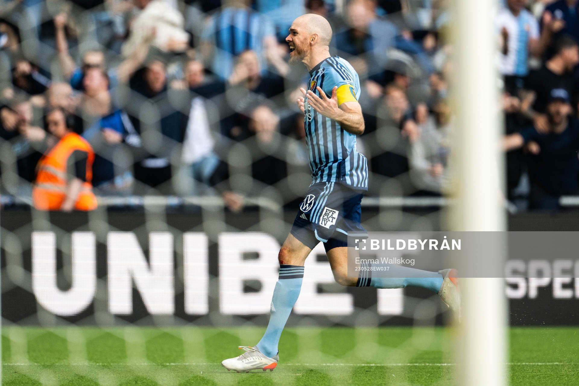 Djurgårdens Marcus Danielson jublar
