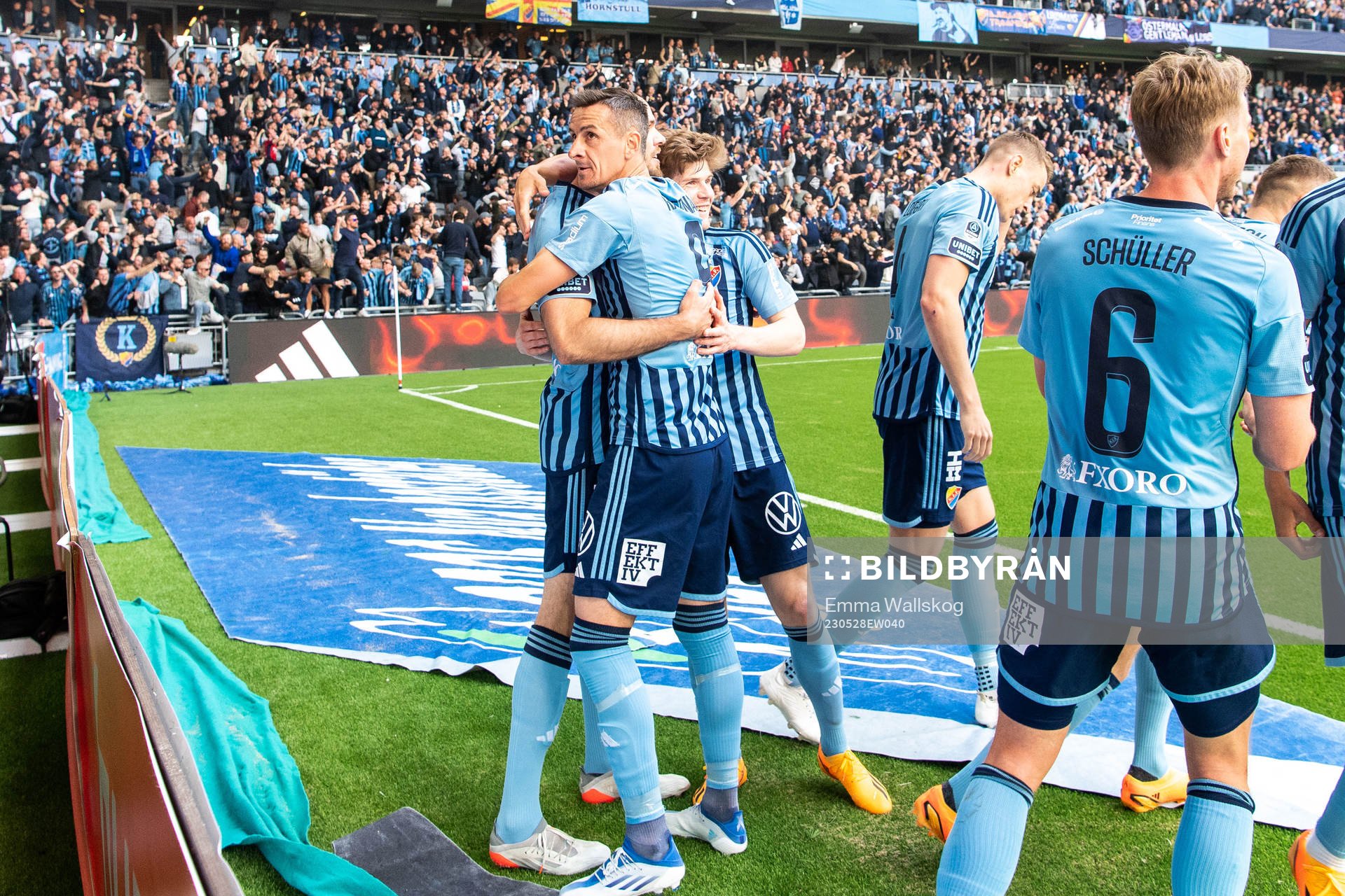 Djurgårdens Marcus Danielson jublar
