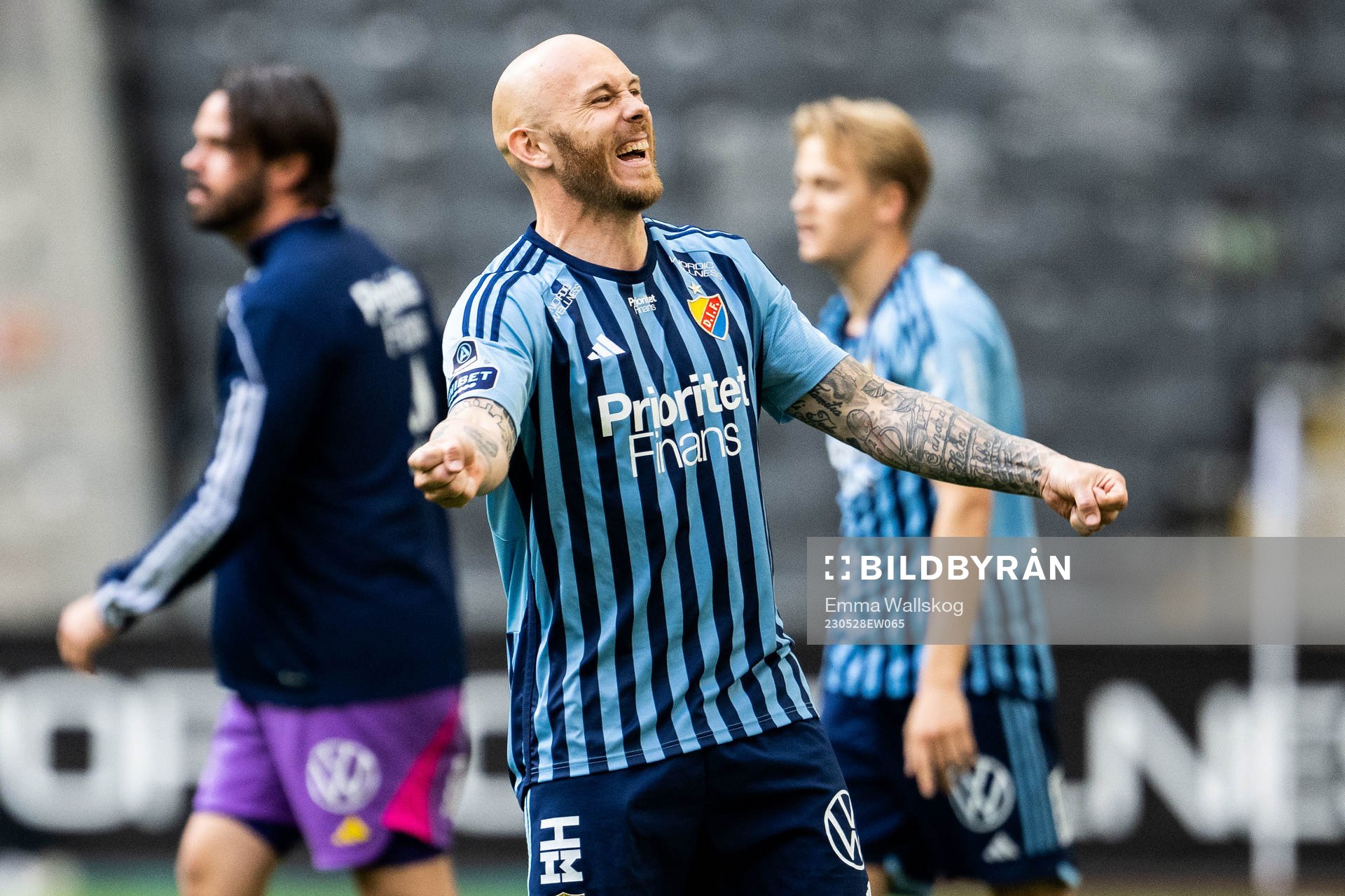 Djurgårdens Magnus Eriksson jublar