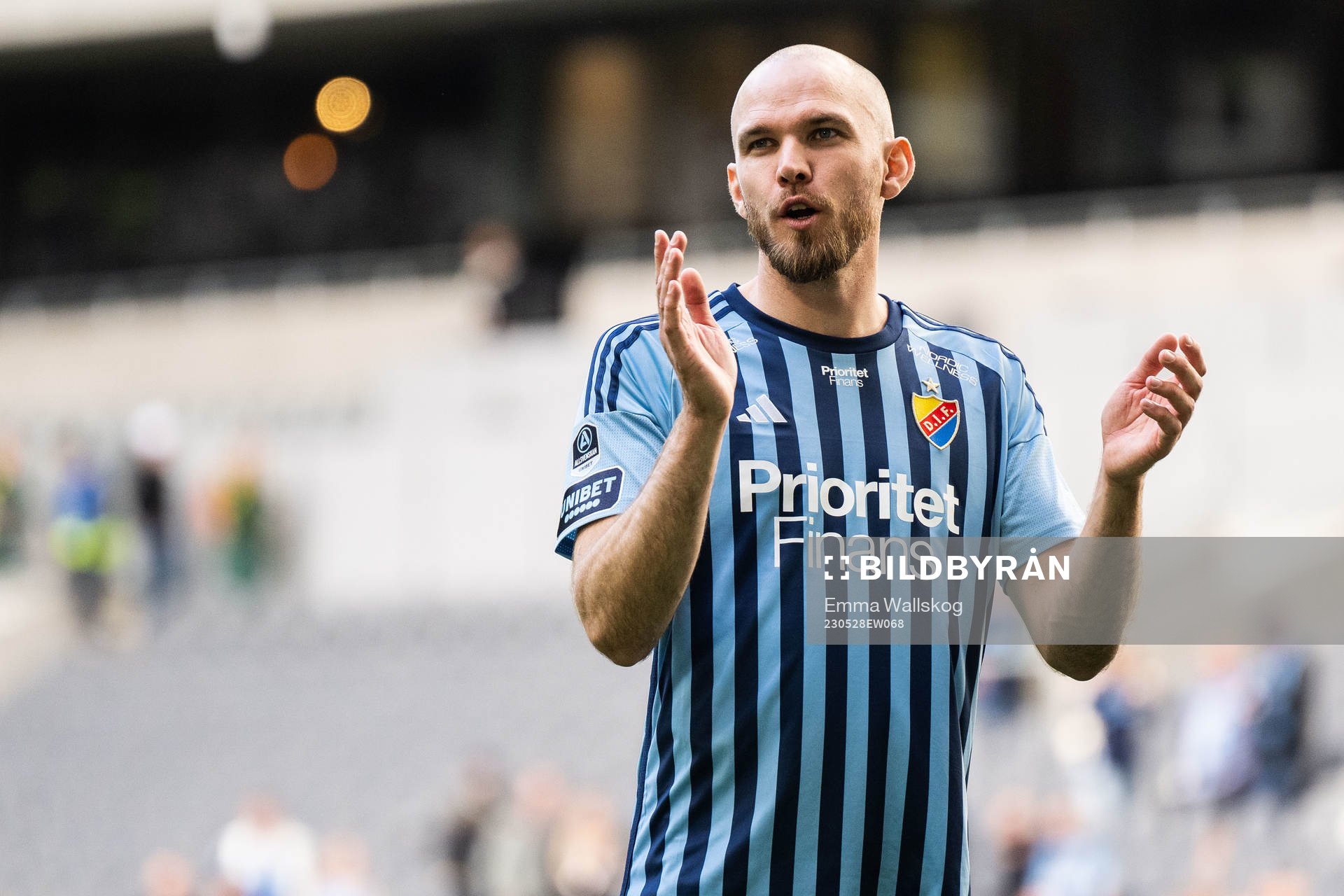 Djurgårdens Marcus Danielson jublar