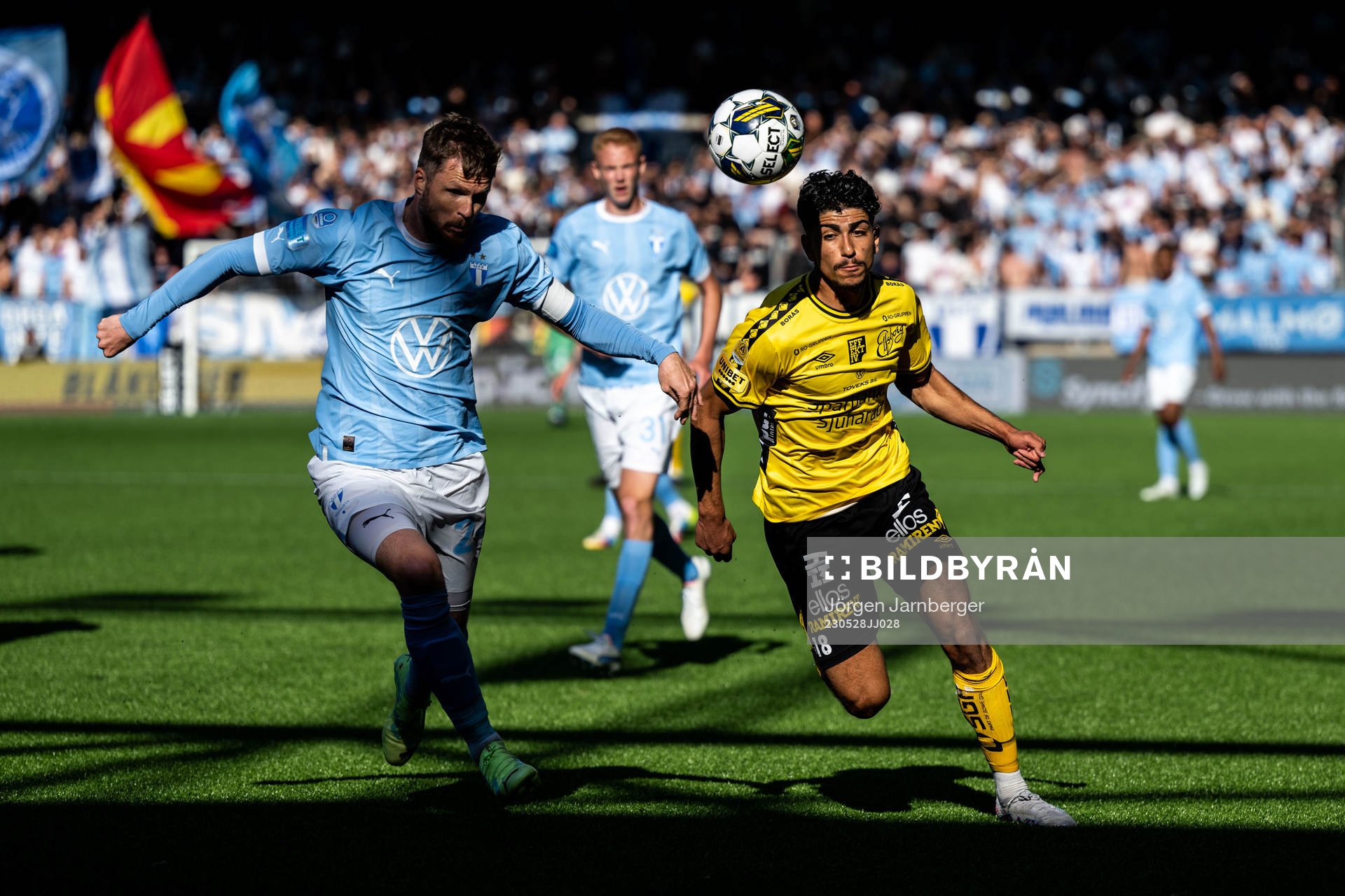 Malmö FFs Lasse Nielsen och Elfsborgs Ahmed Qasem