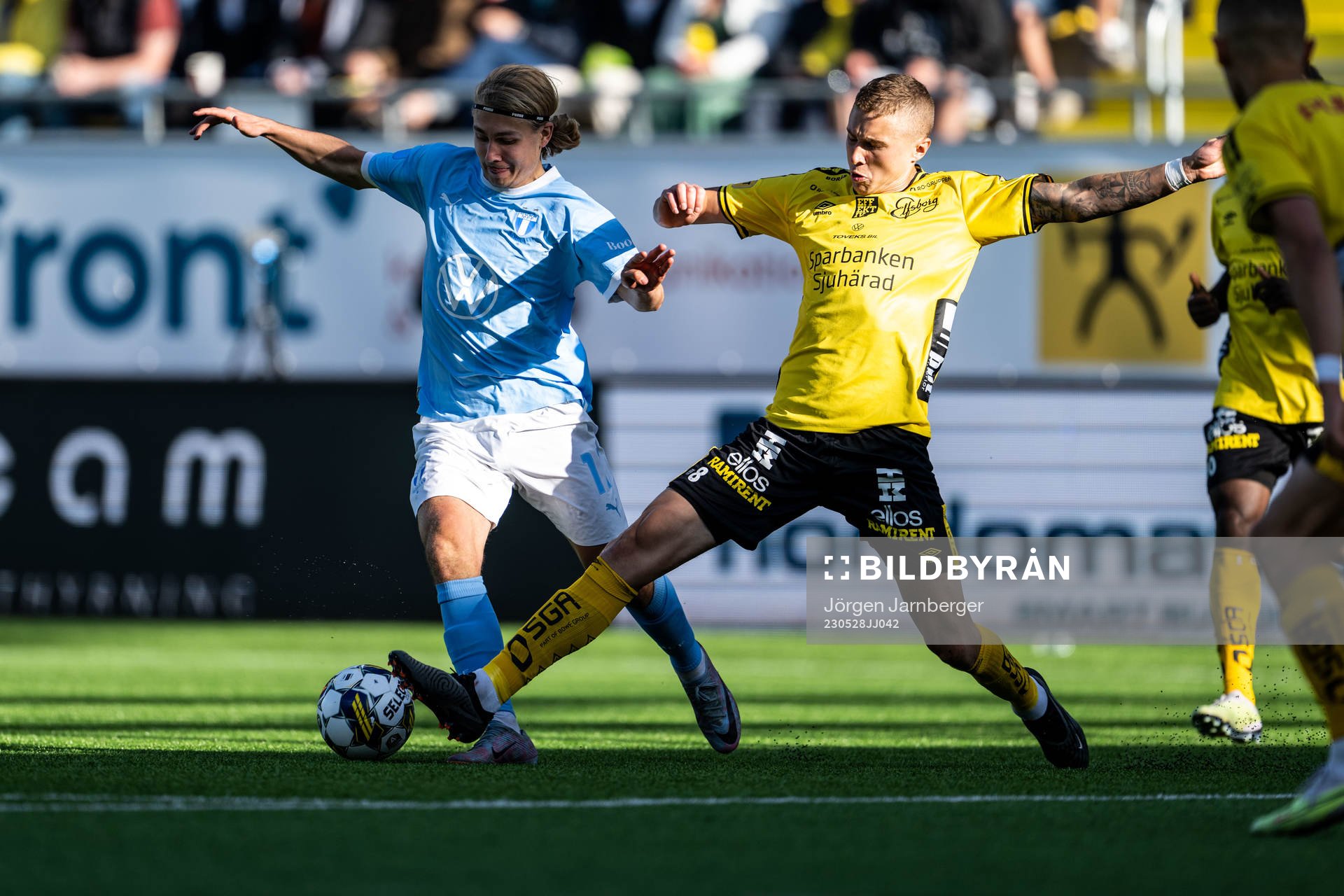 Malmö FFs Sebastian Nanasi och Elfsborgs Sebastian Holmen