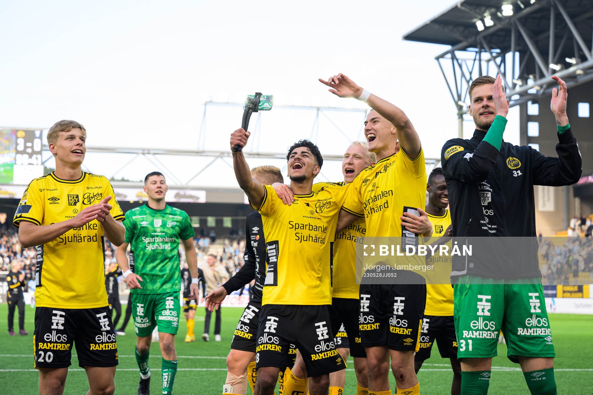 Elfsborgs Gottfrid Rapp, Ahmed Qasem, André Boman och