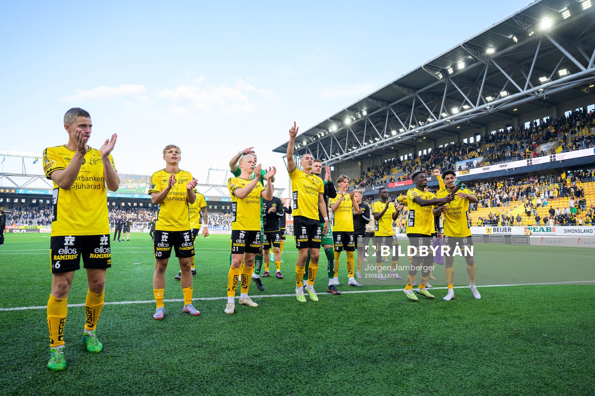 Elfsborgs spelare jublar