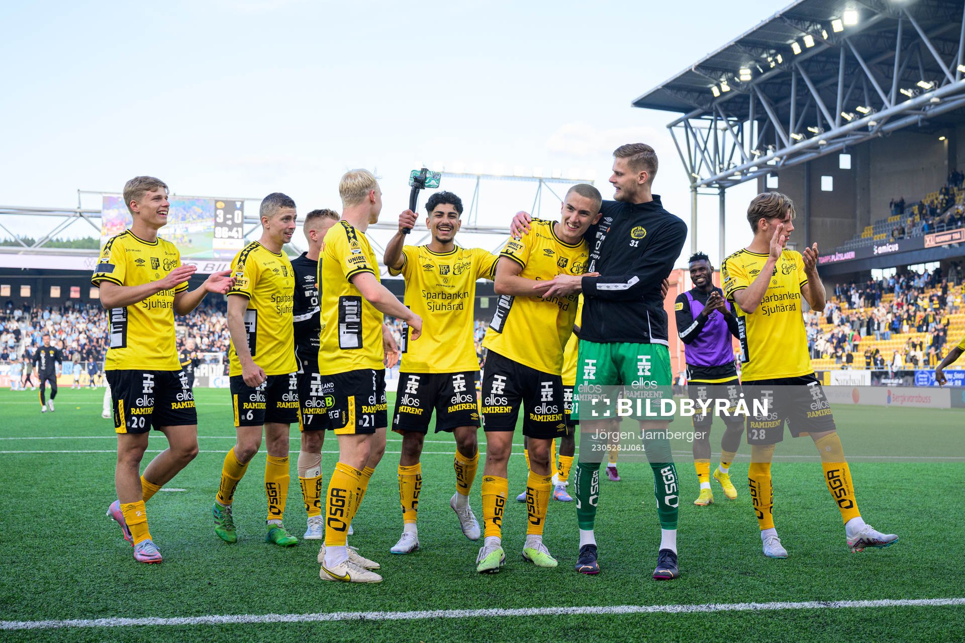 Elfsborgs spelare jublar