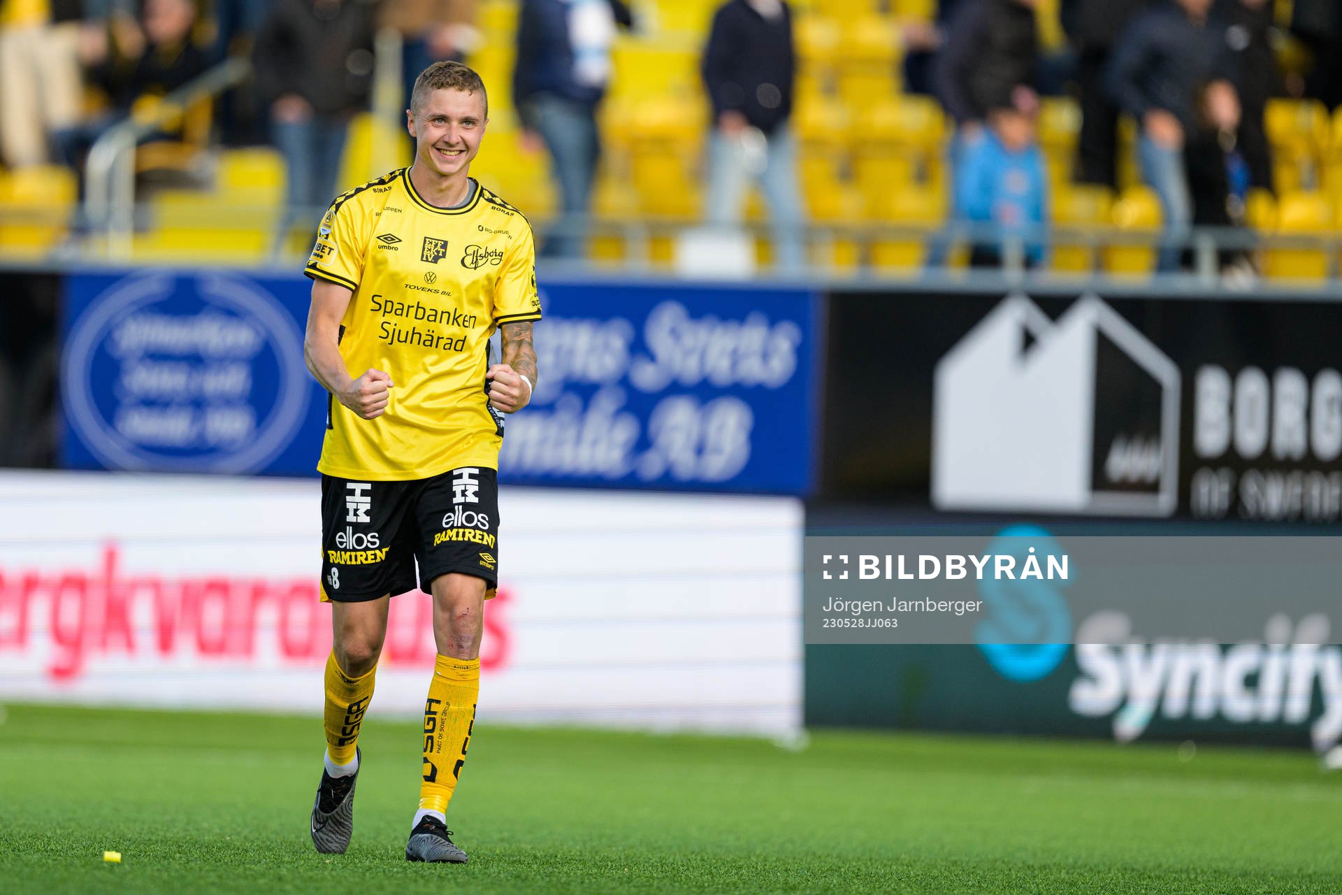 Elfsborgs Sebastian Holmen jublar