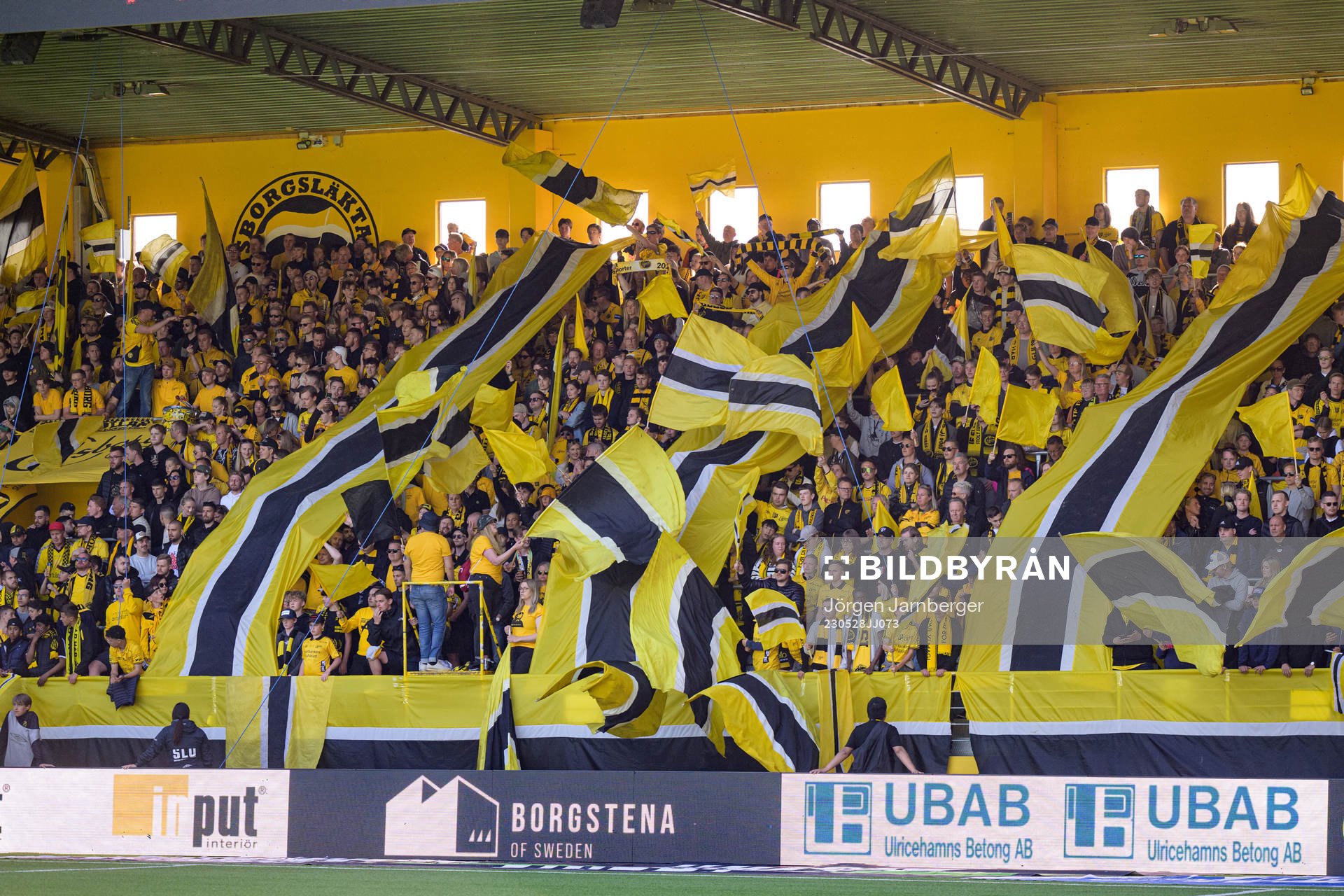 Elfsborgs supportrarnas tifo