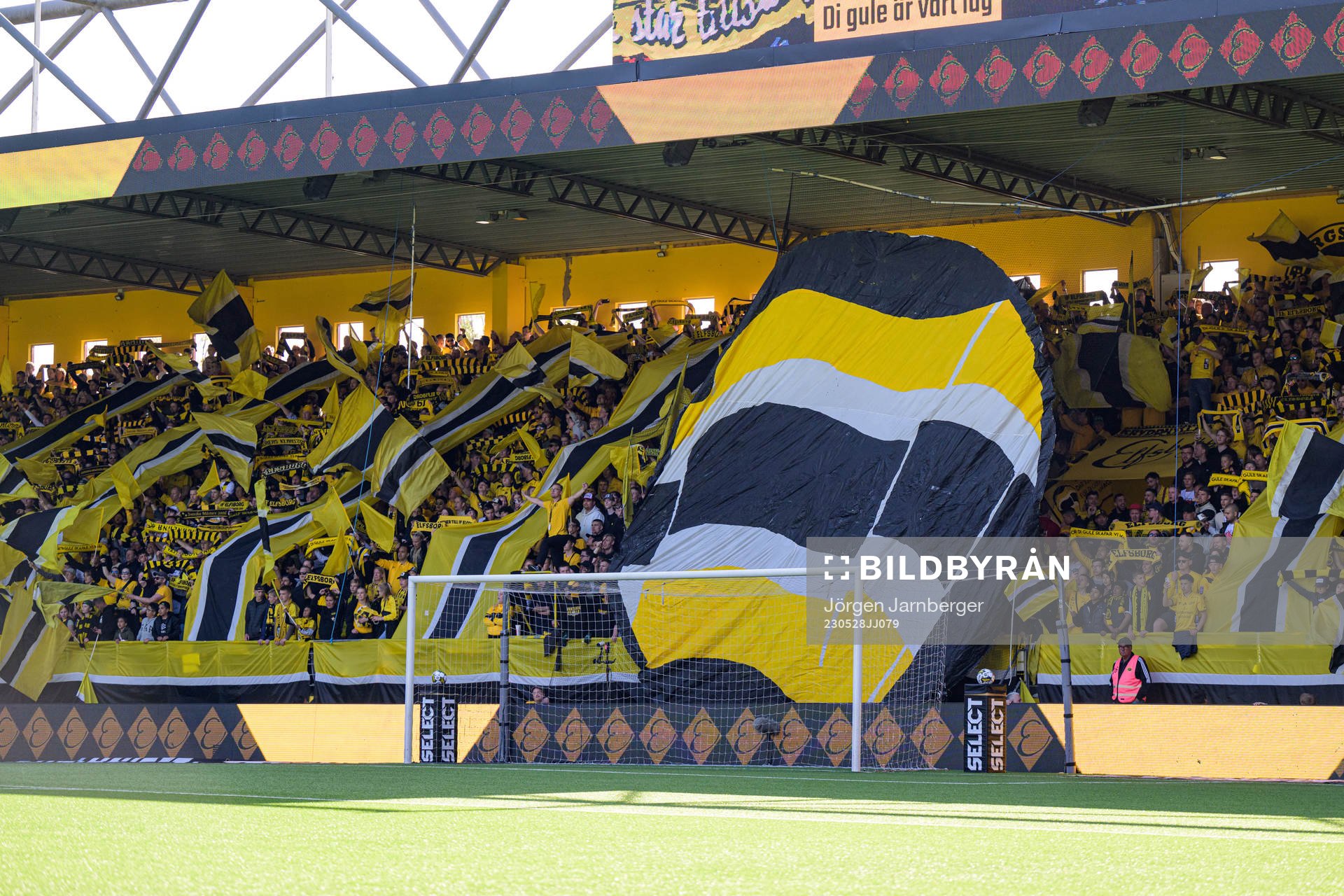 Elfsborgs supportrarnas tifo