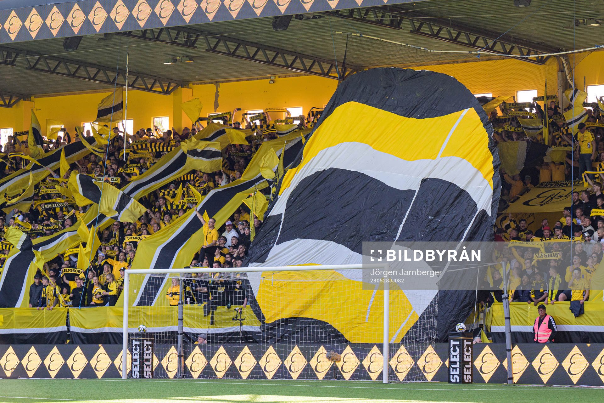 Elfsborgs supportrarnas tifo
