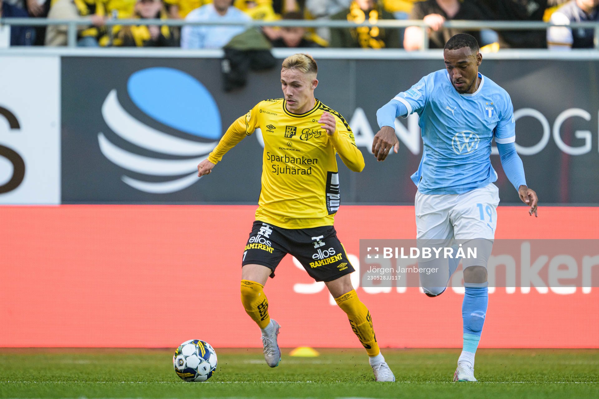 Elfsborgs Jacob Ondrejka och Malmö FFs Derek Cornelius