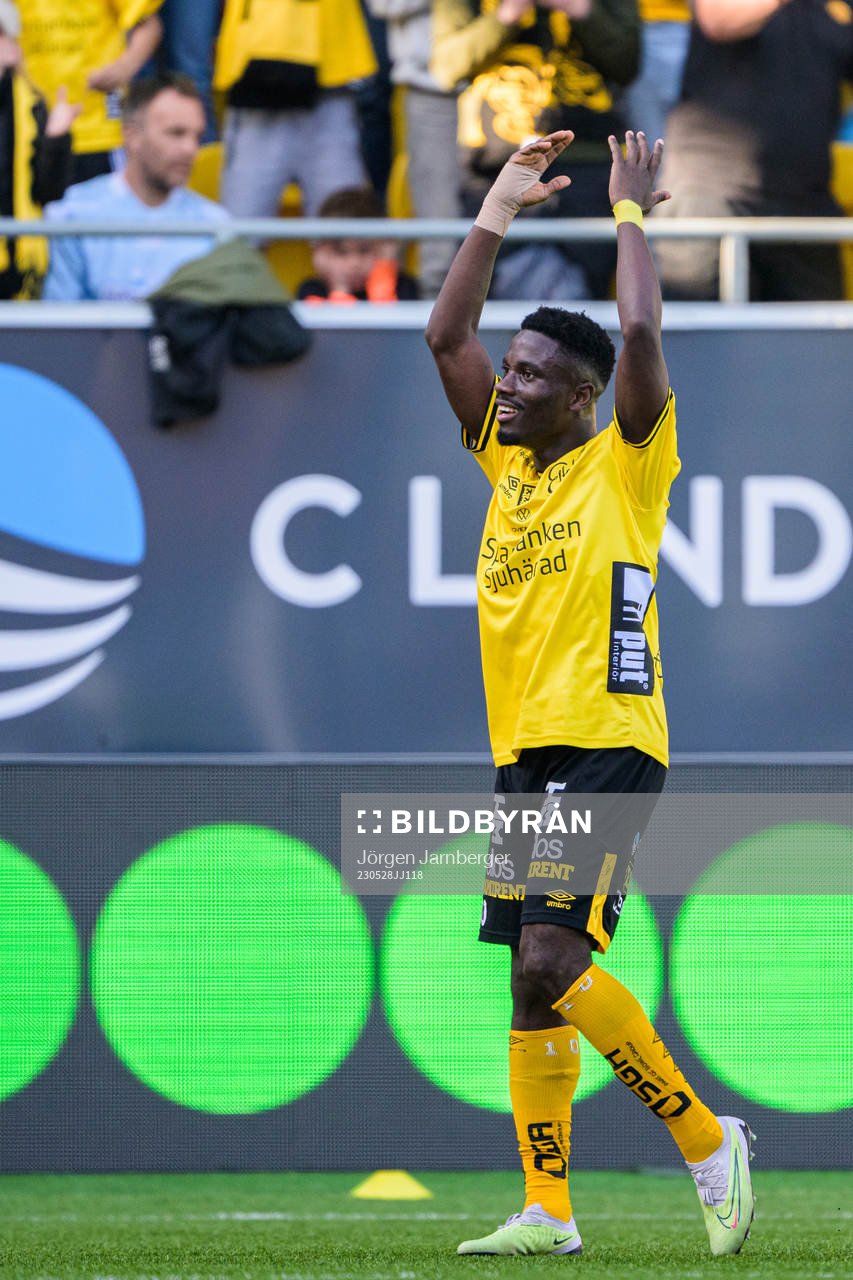 Elfsborgs Michael Baidoo jublar