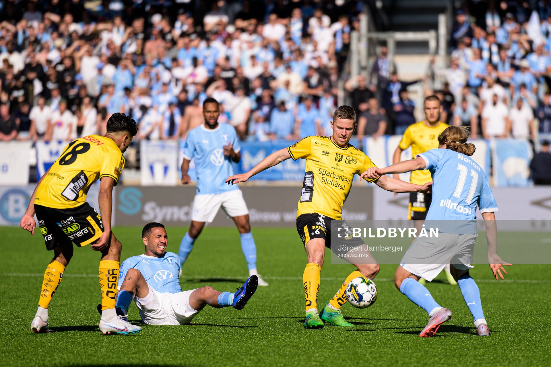 Malmö FFs Sergio Pena och Elfsborgs Andre Ibsen Rømer