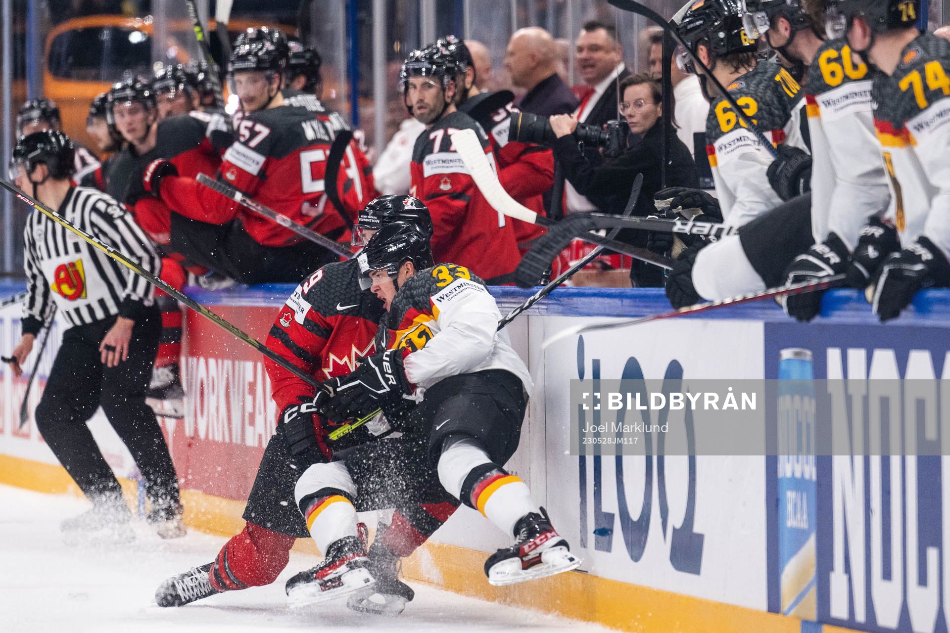 Samuel Blais of Canada and John Peterka of Germany
