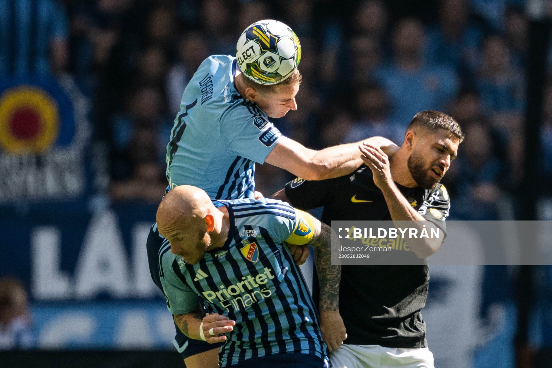 Djurgårdens Magnus Eriksson och Jesper Löfgren och AIKs
